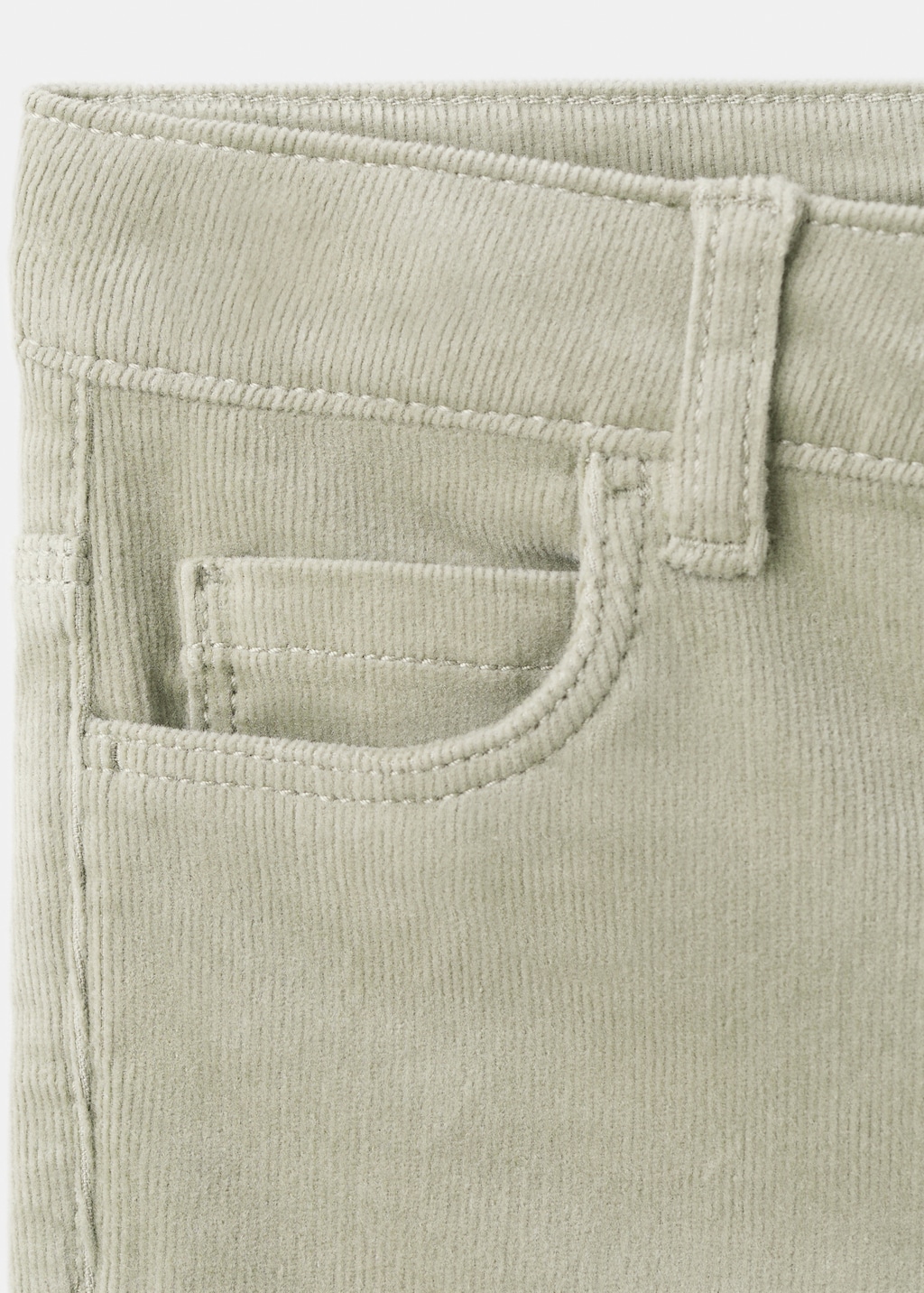 Flared corduroy pants