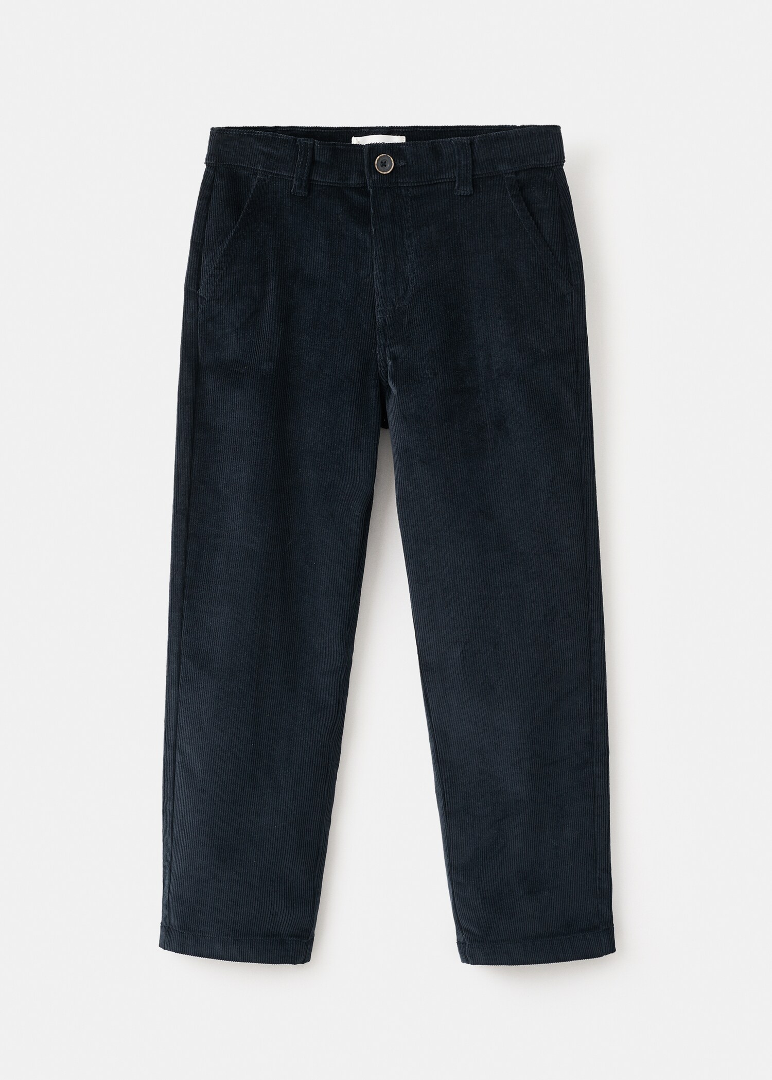 Corduroy straight trousers - Article without model