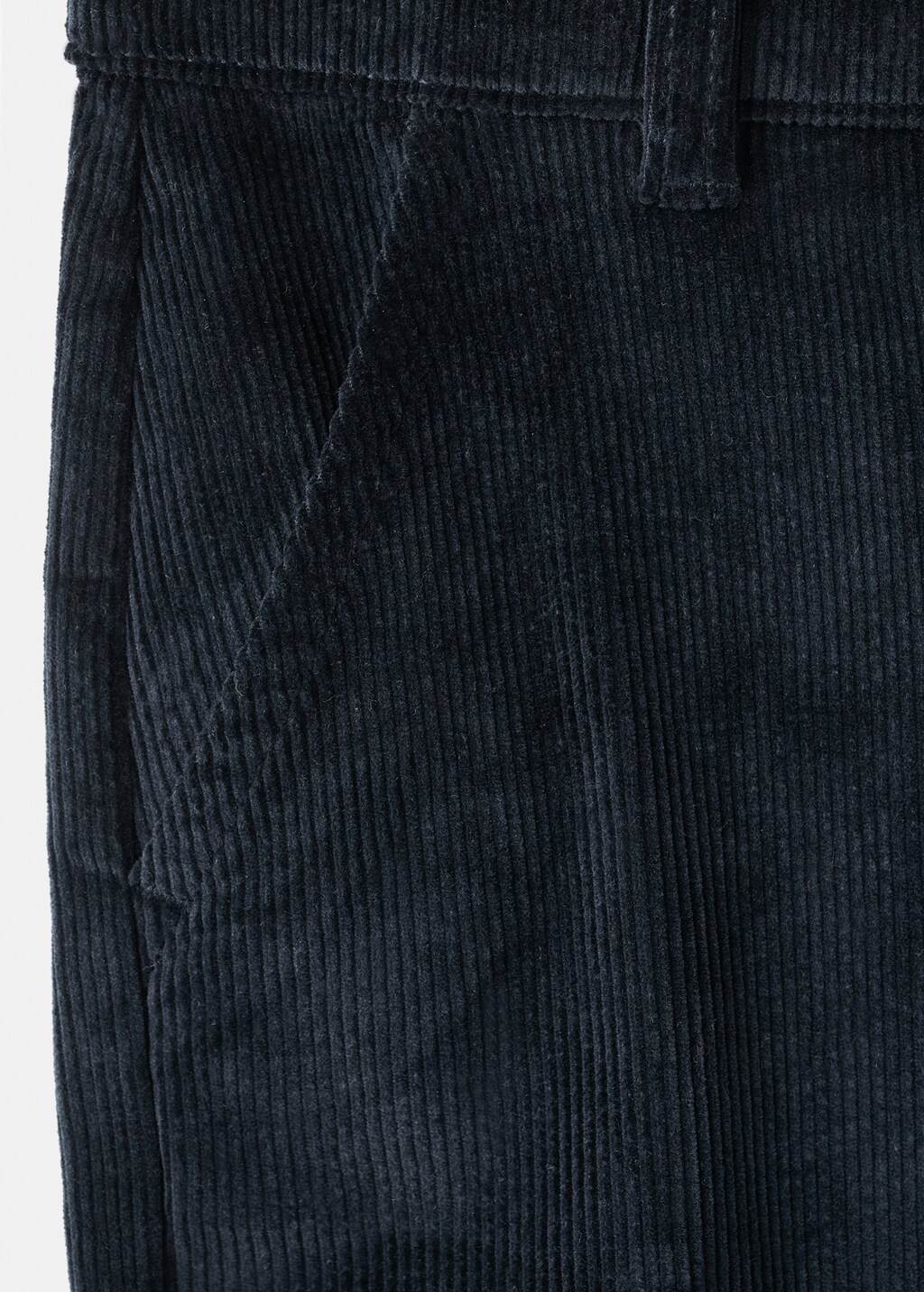 Corduroy straight pants