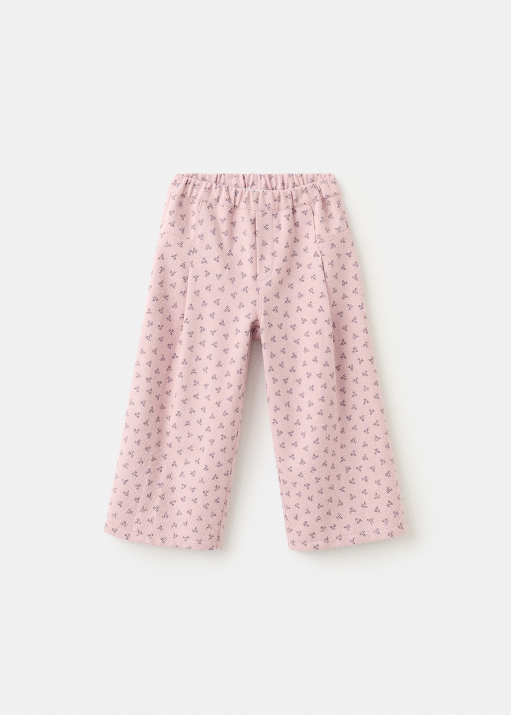 Straight floral trousers