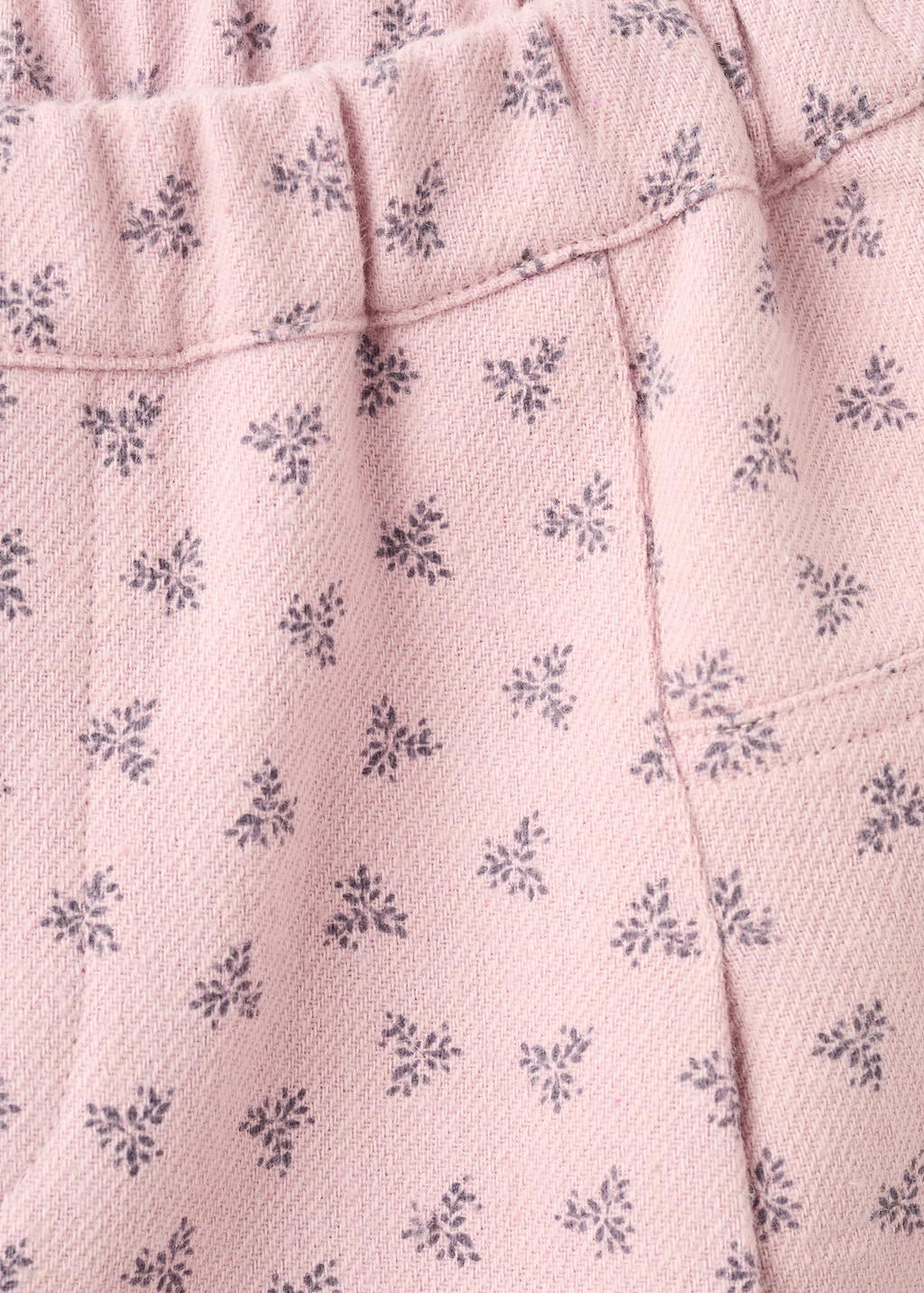 Straight floral trousers