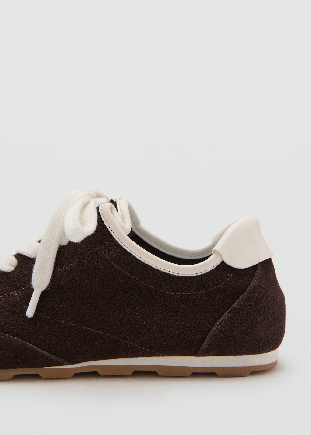 Suede contrast sneakers