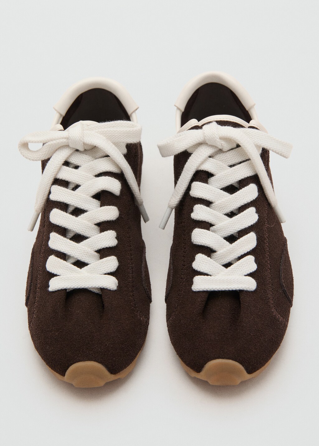 Suede contrast sneakers