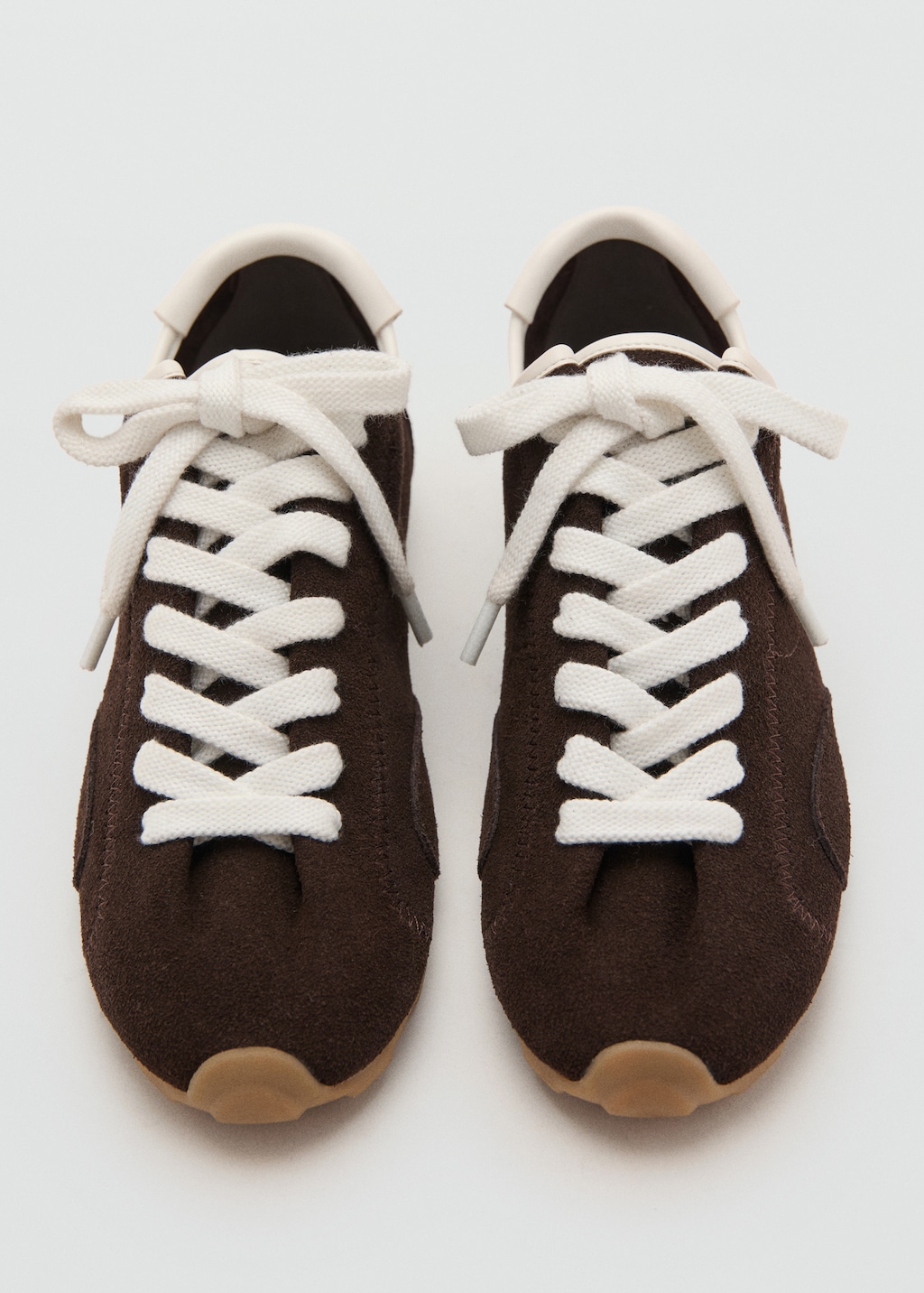 Suede contrast sneakers