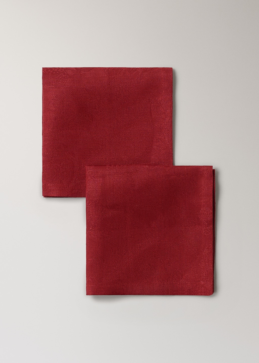 Jacquard linen floral napkin