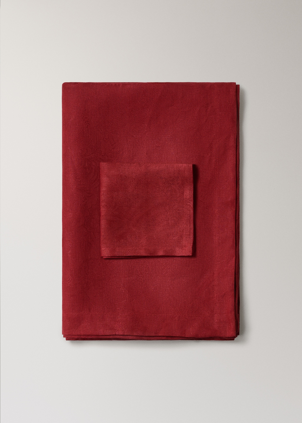 Jacquard linen floral napkin