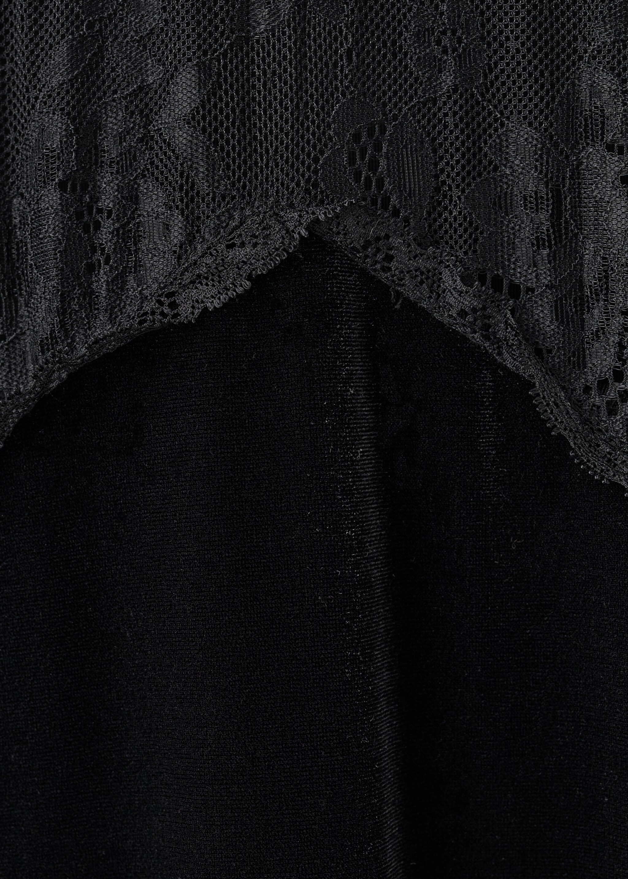 Robe longue dentelle - Détail de l'article 8, Noir. Ref: 17077783-00.