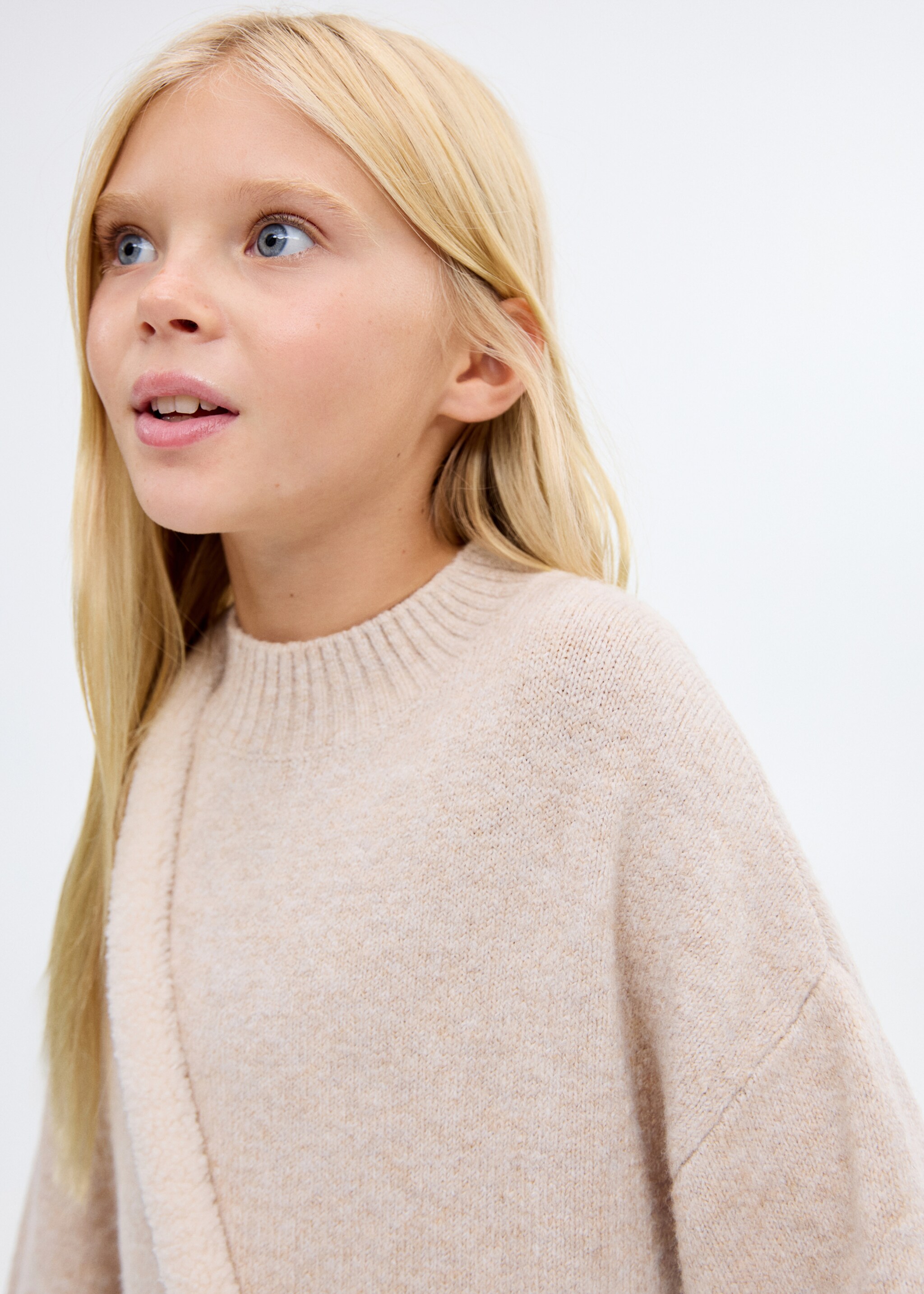 Knit midi dress - Details of the article 1, Medium Brown. Ref: 17077786-00.