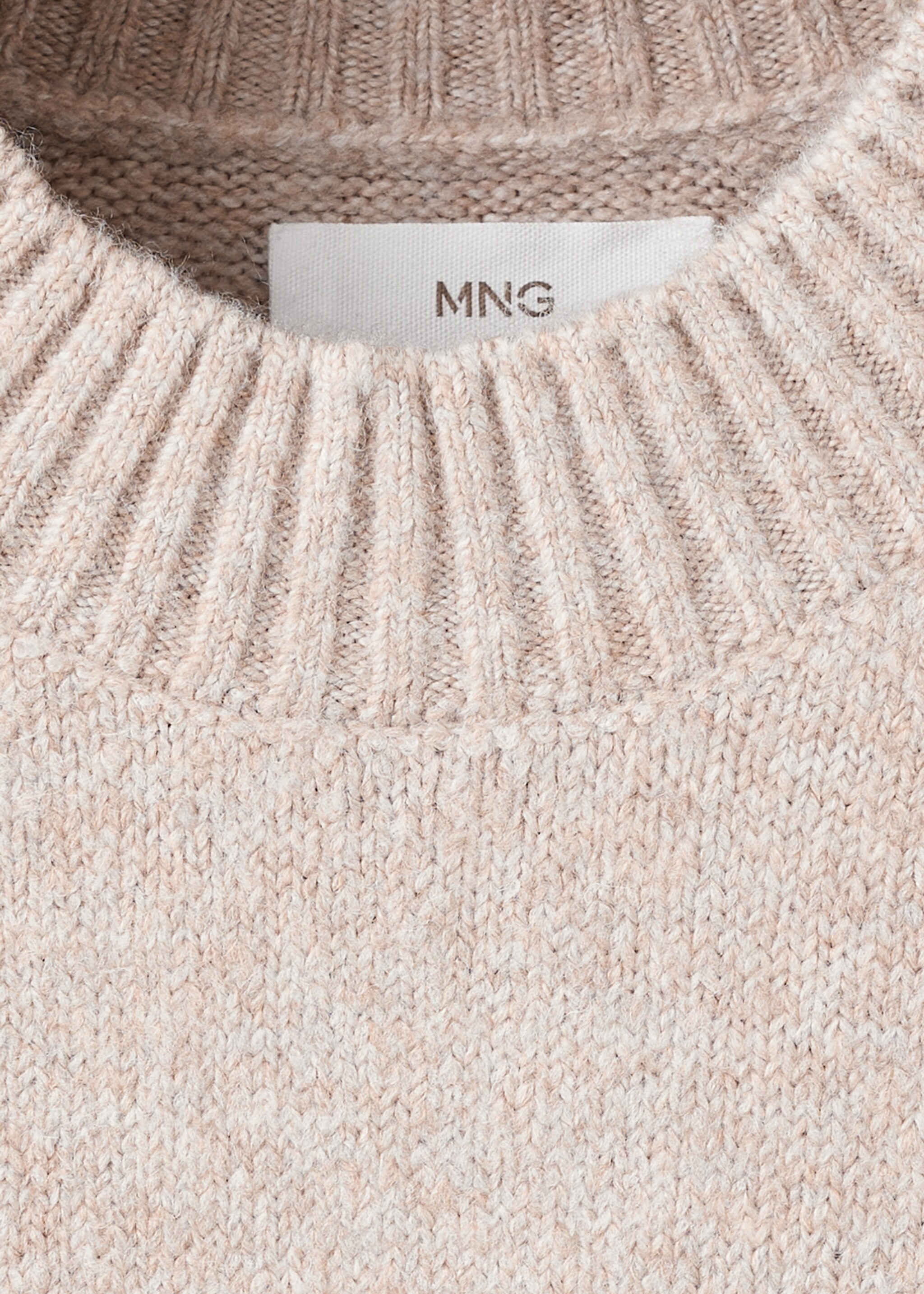 Knit midi dress - Details of the article 8, Medium Brown. Ref: 17077786-00.