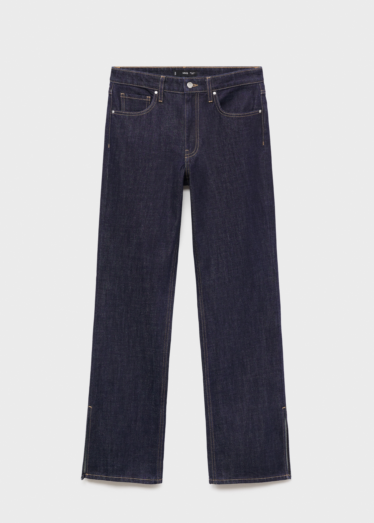 Straight-leg jeans with openings - Article without model