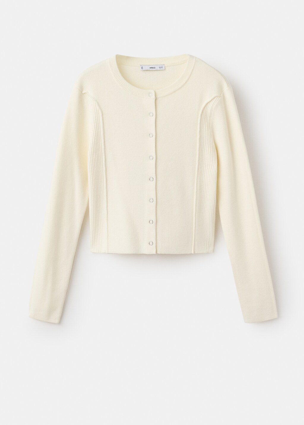 Mango Ribbed knitted cardigan