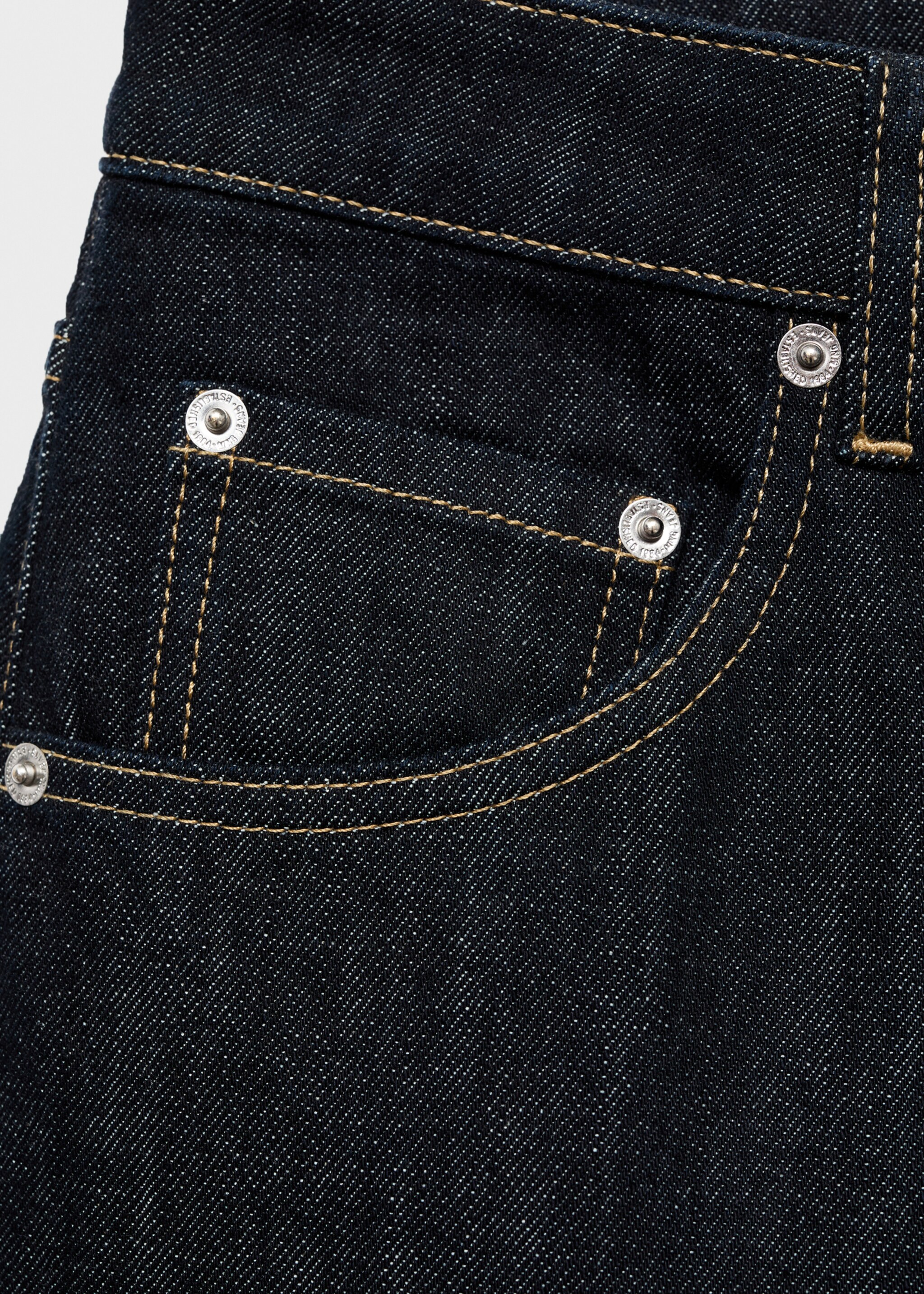 Jeans med vida ben och knappar - Detaljer om artikeln 0, Blå. Ref: 17077792-00.