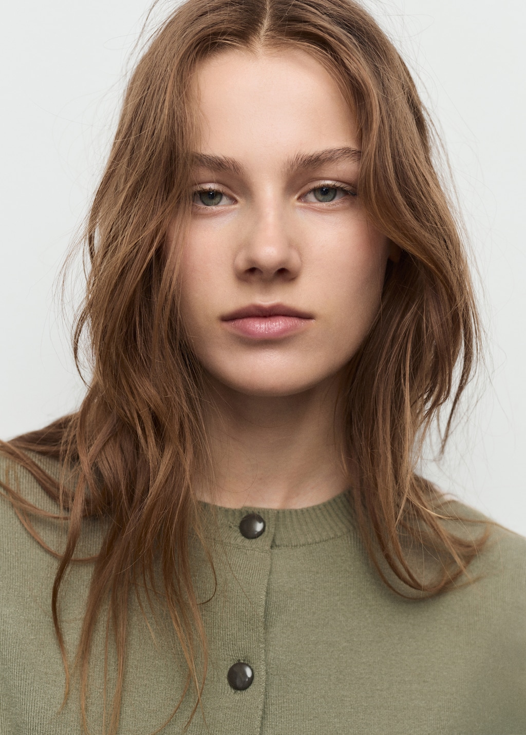 Knitted button cardigan