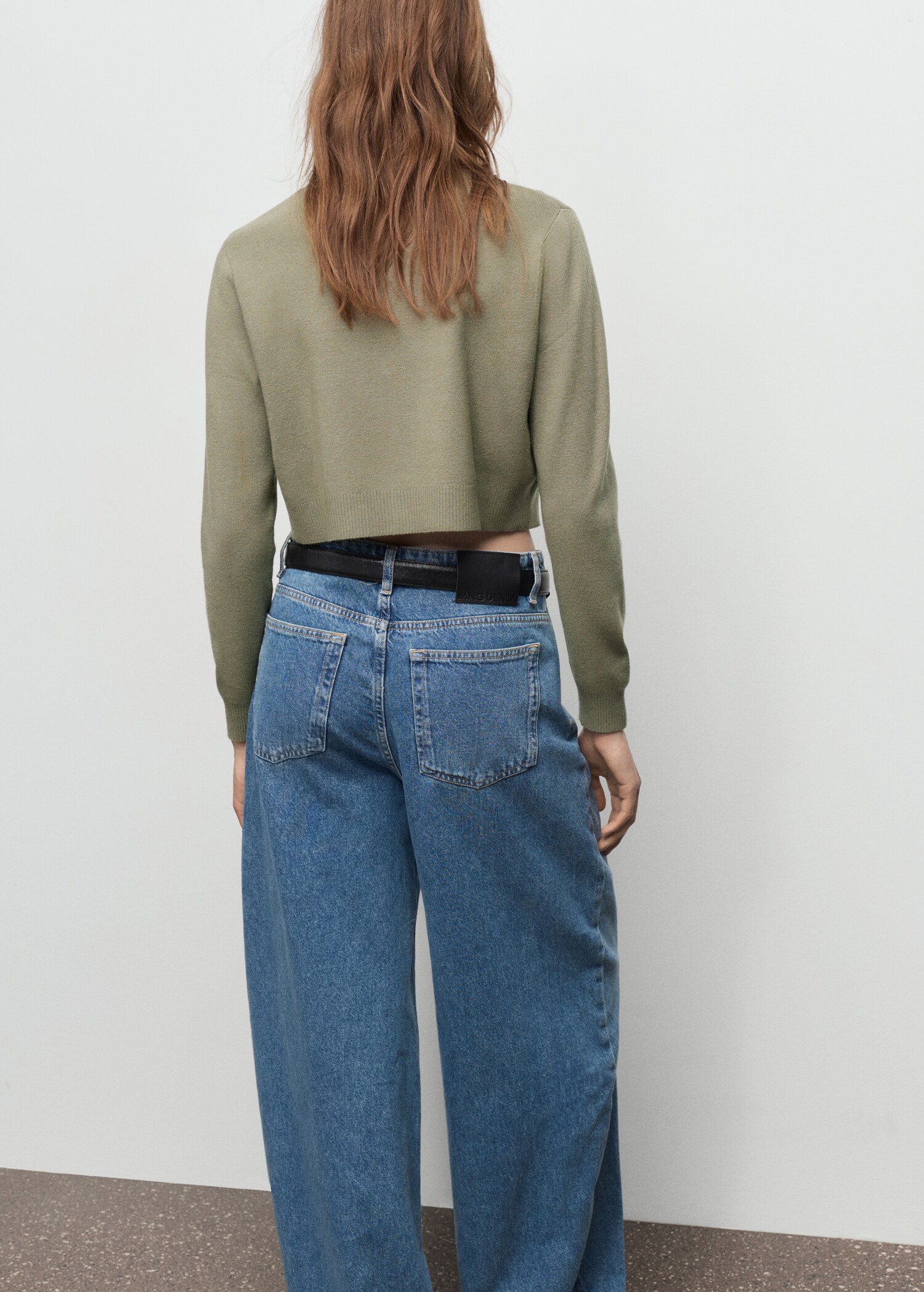Knitted button cardigan - Reverse of the article