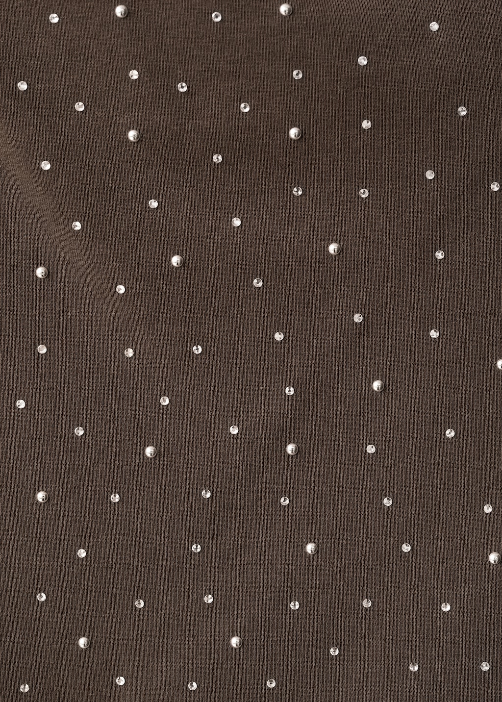 Asymmetrical top with rhinestones