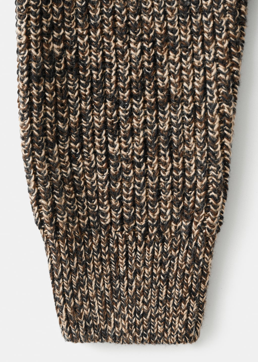 Speckled zip-up cardigan