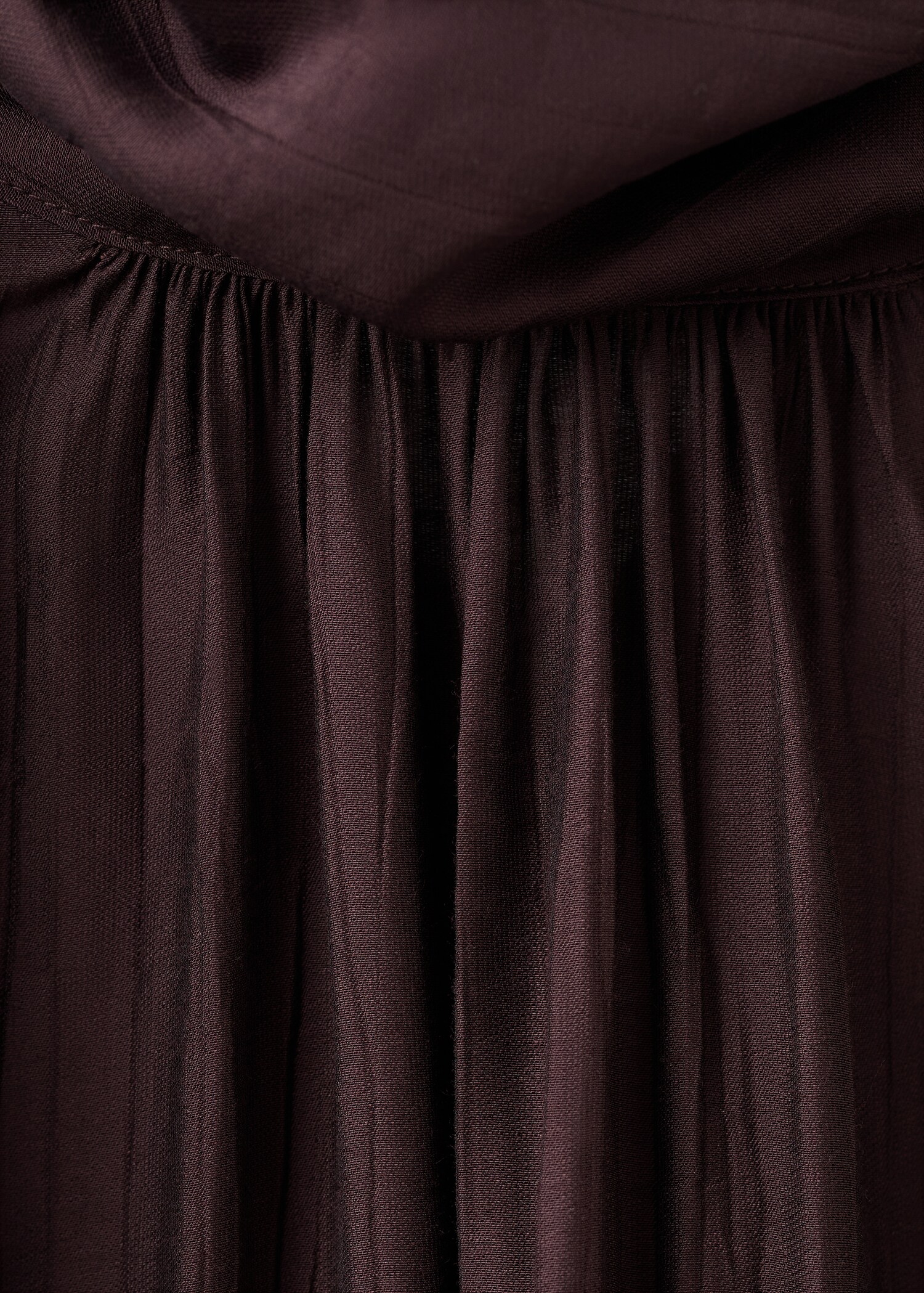 Textured blouse with foulard - Details of the article 8