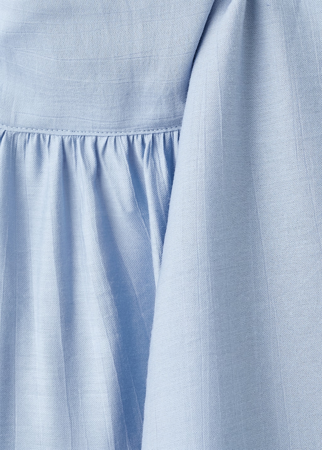 Textured blouse with foulard