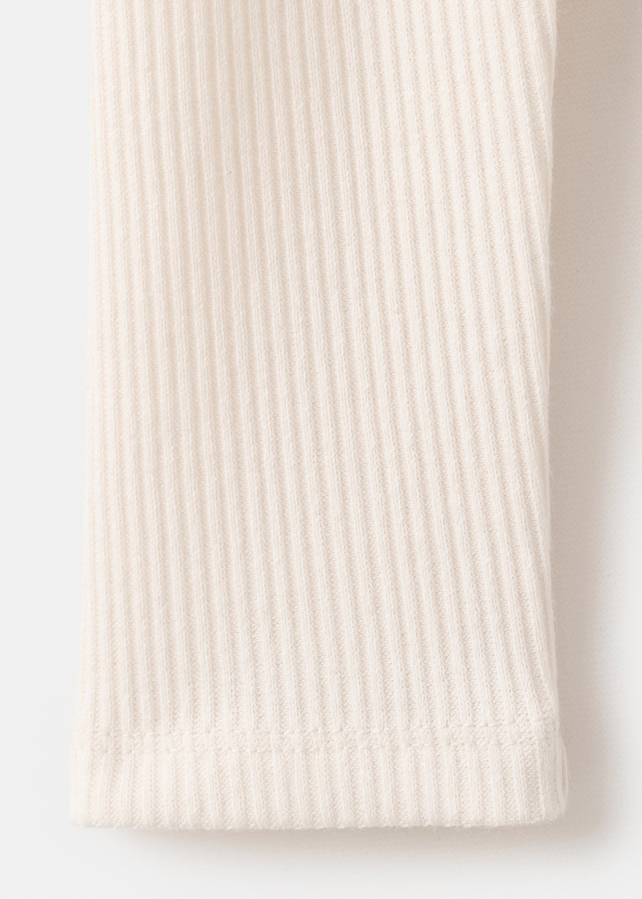 Long sleeve T-shirt - Details of the article 0, Ecru. Ref: 17077807-00.