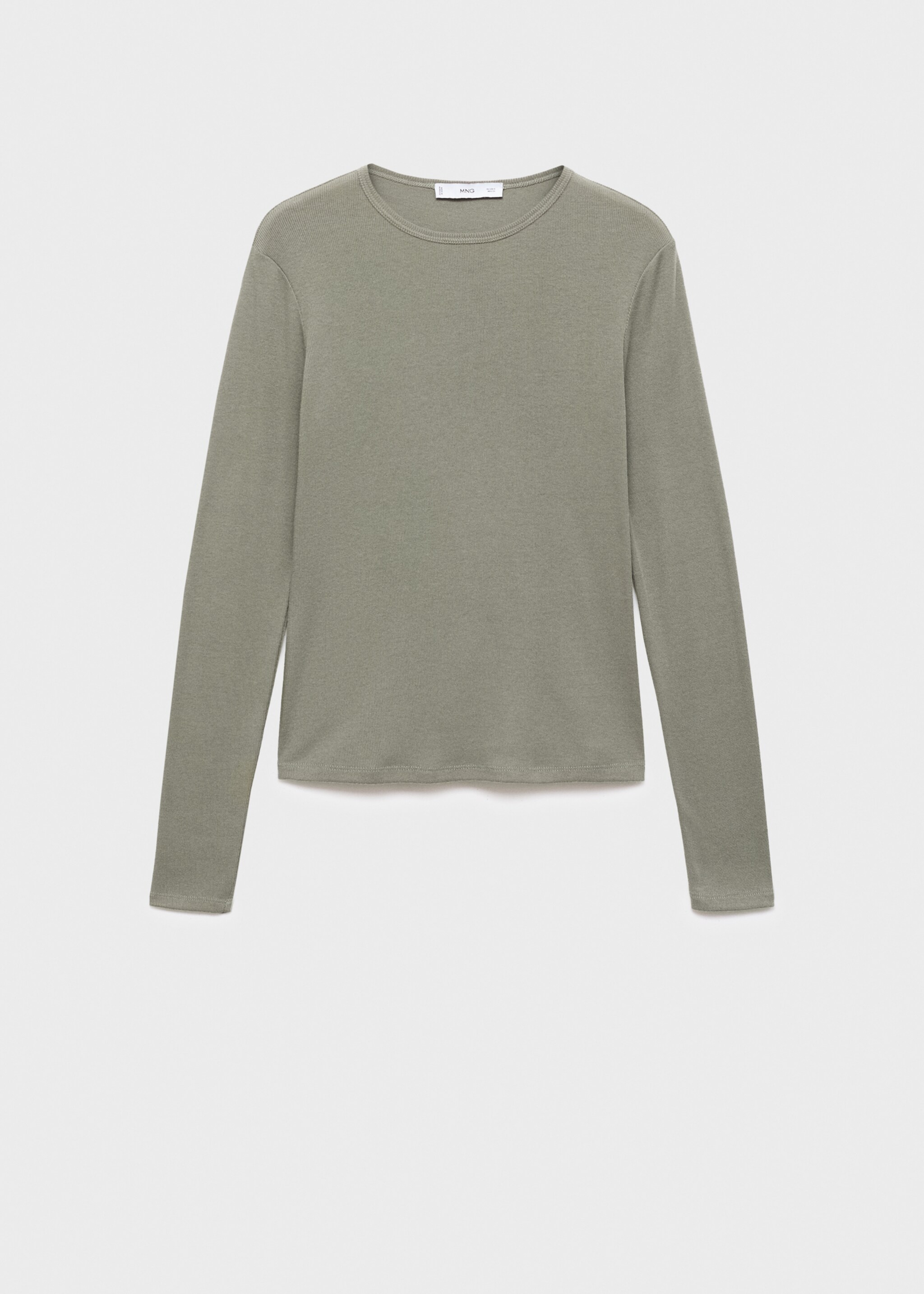 Long sleeve T-shirt - Article without model, Khaki. Ref: 17077807-00.