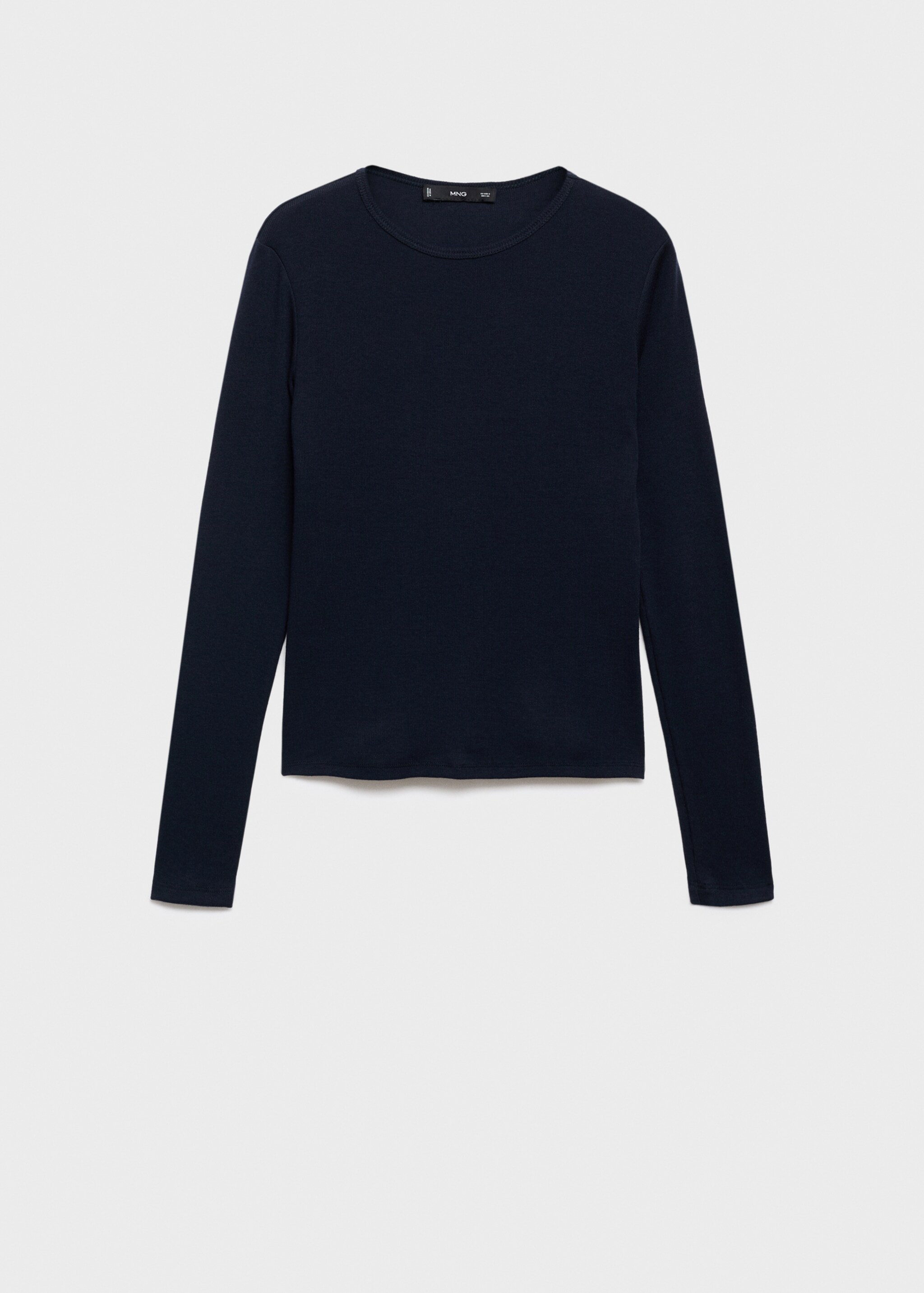 Long sleeve T-shirt - Article without model, Night Blue. Ref: 17077807-00.