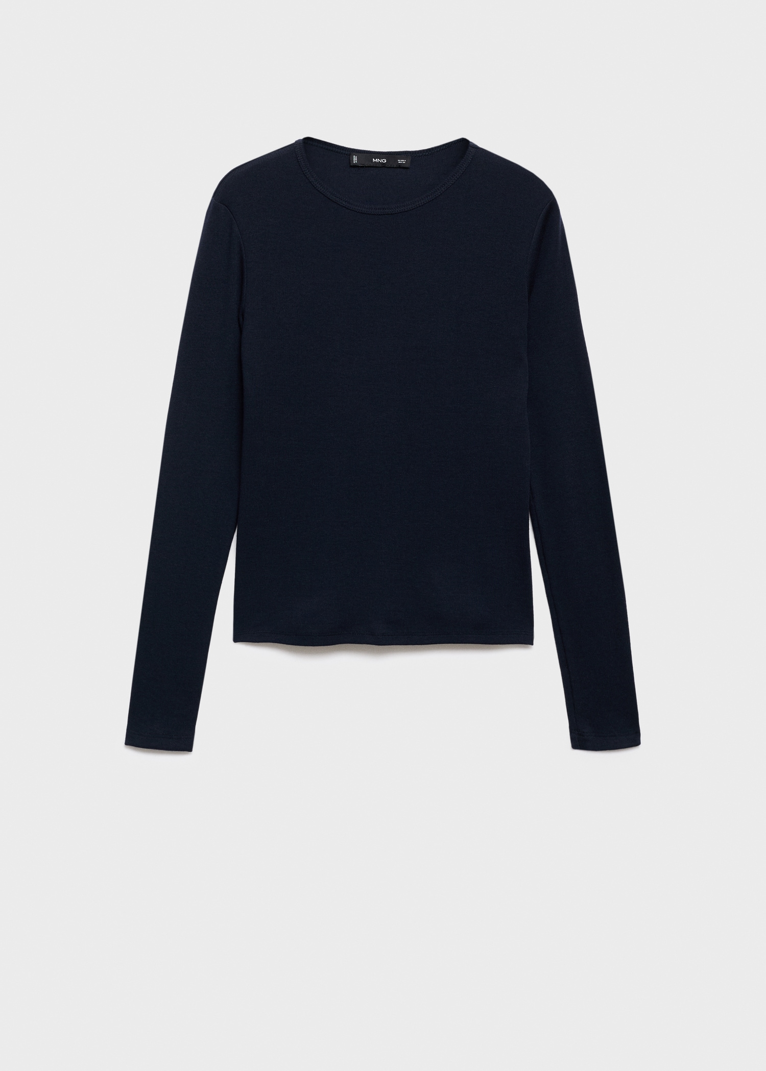 Ribbed long-sleeved t-shirt - Main Image