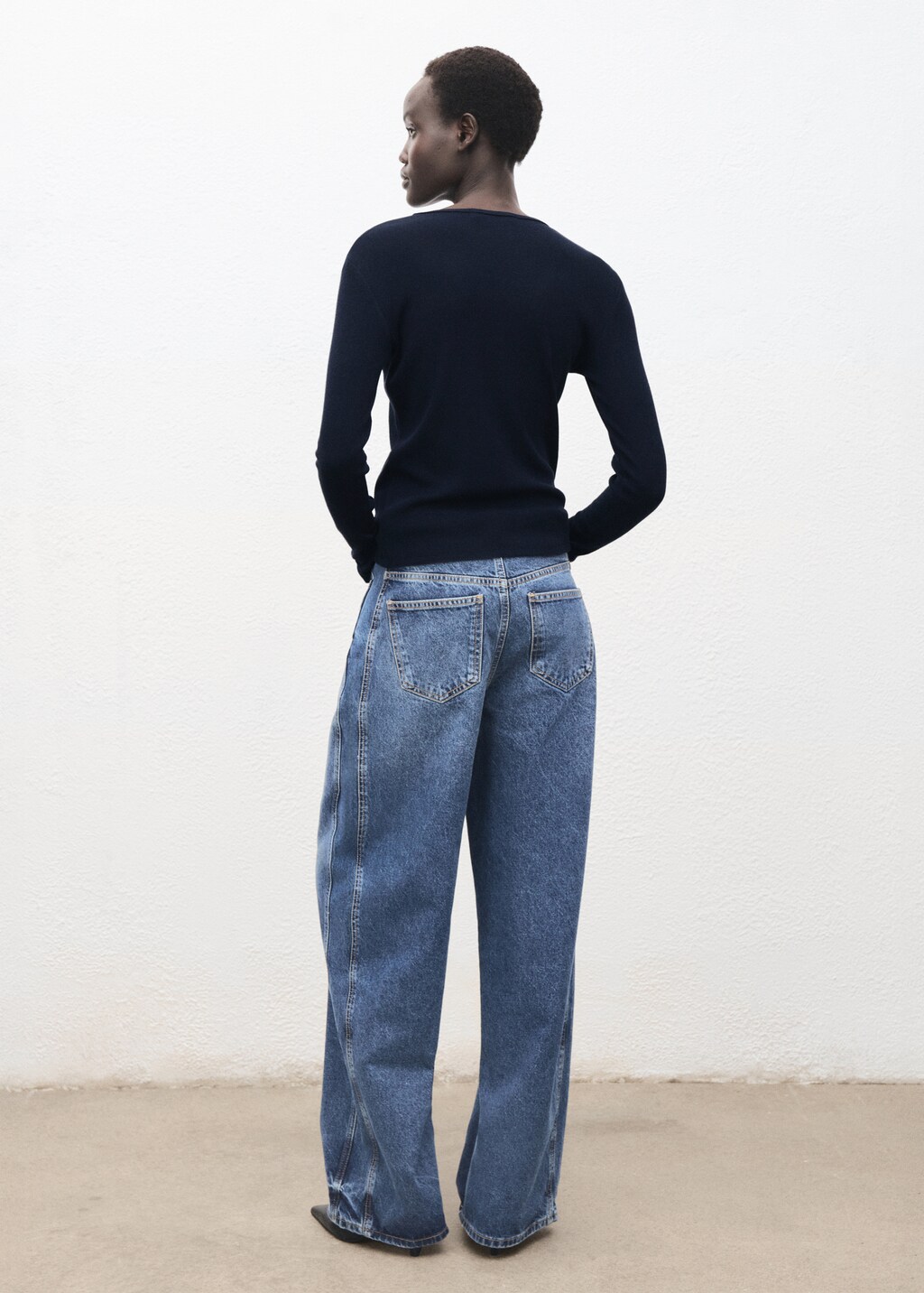 Ribbed long-sleeved t-shirt - image 3