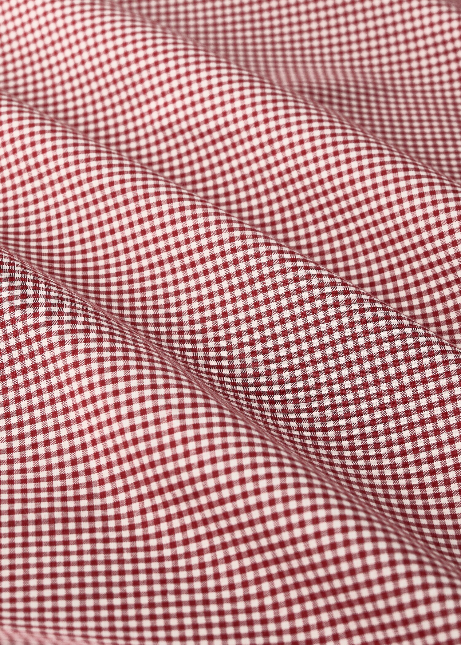 Yarn-dyed gingham-check fitted sheet for 135/140 bed - Details of the article 2