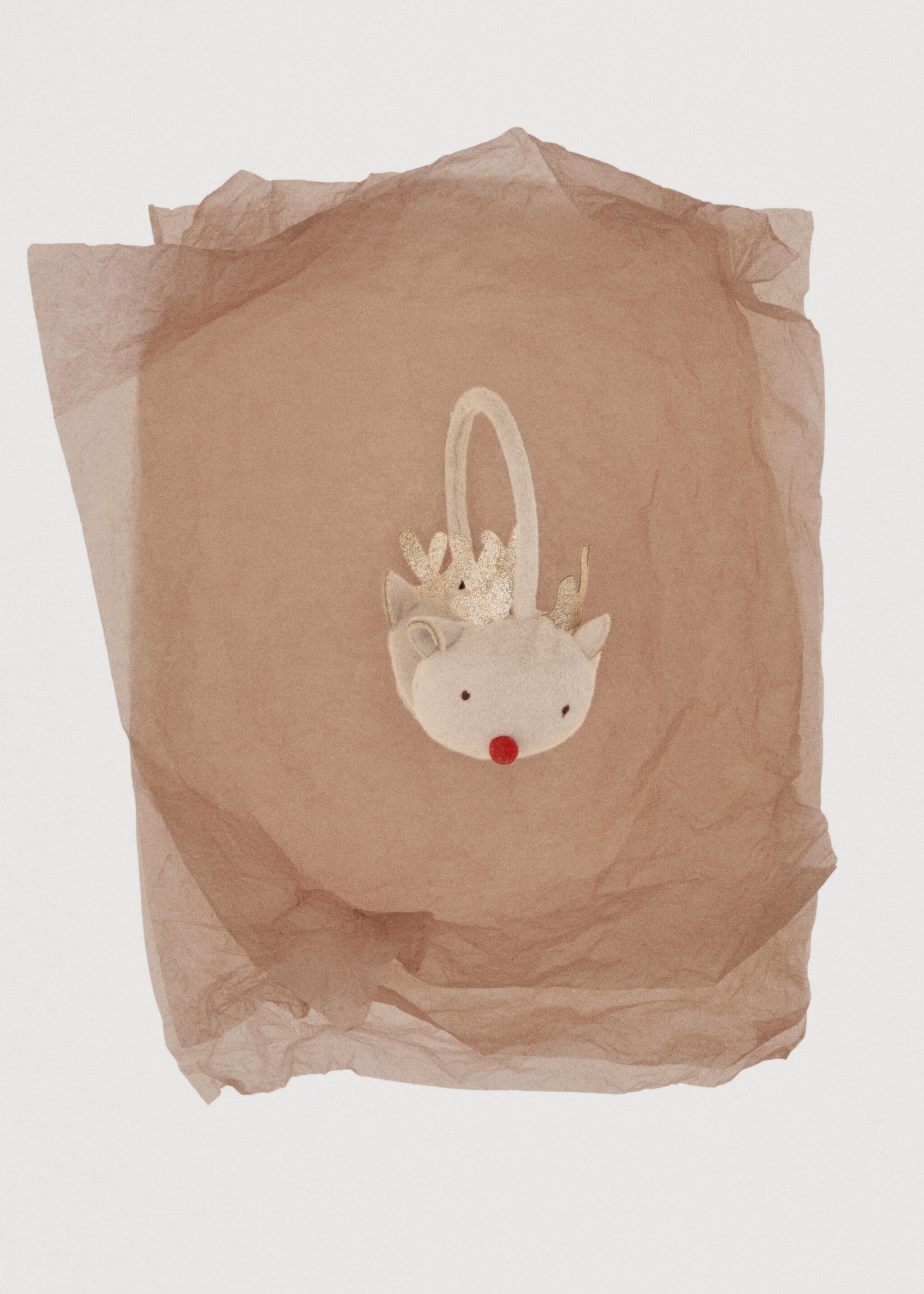 reindeer earmuffs - Details of the article 7, Sand. Ref: 17077810-00.