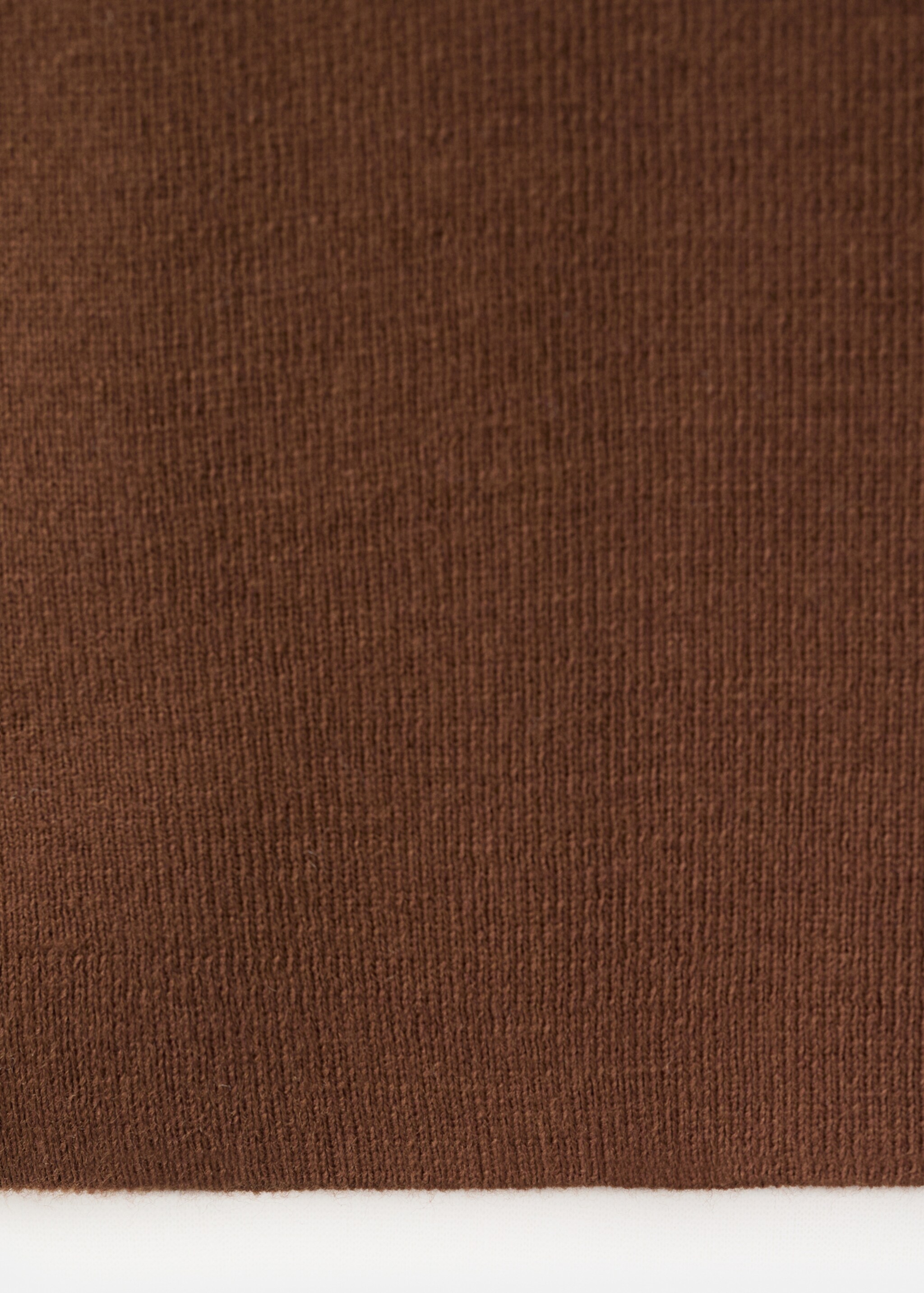 Knitted top with studs - Details of the article 0, Brown. Ref: 17077812-00.