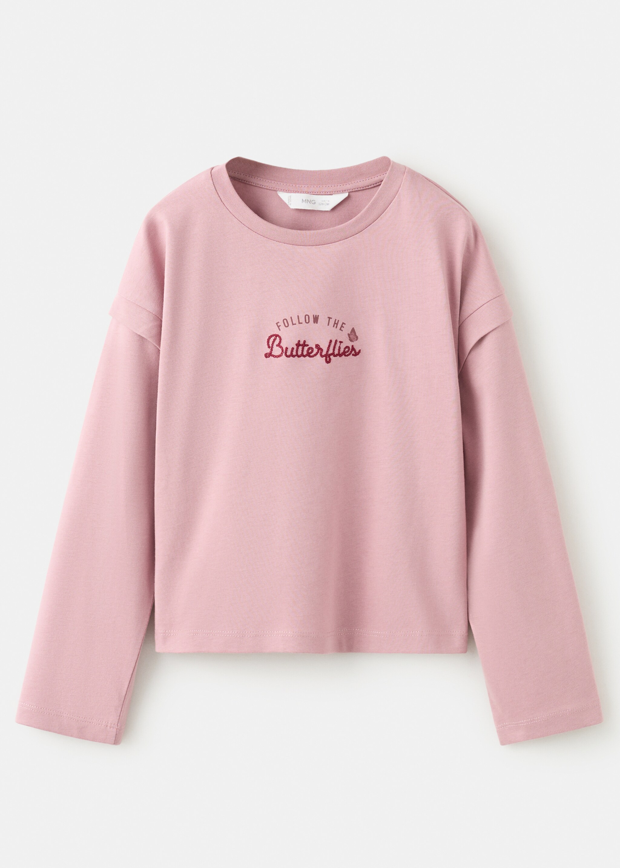 T-shirt follow - Article without model, Pink. Ref: 17077813-00.