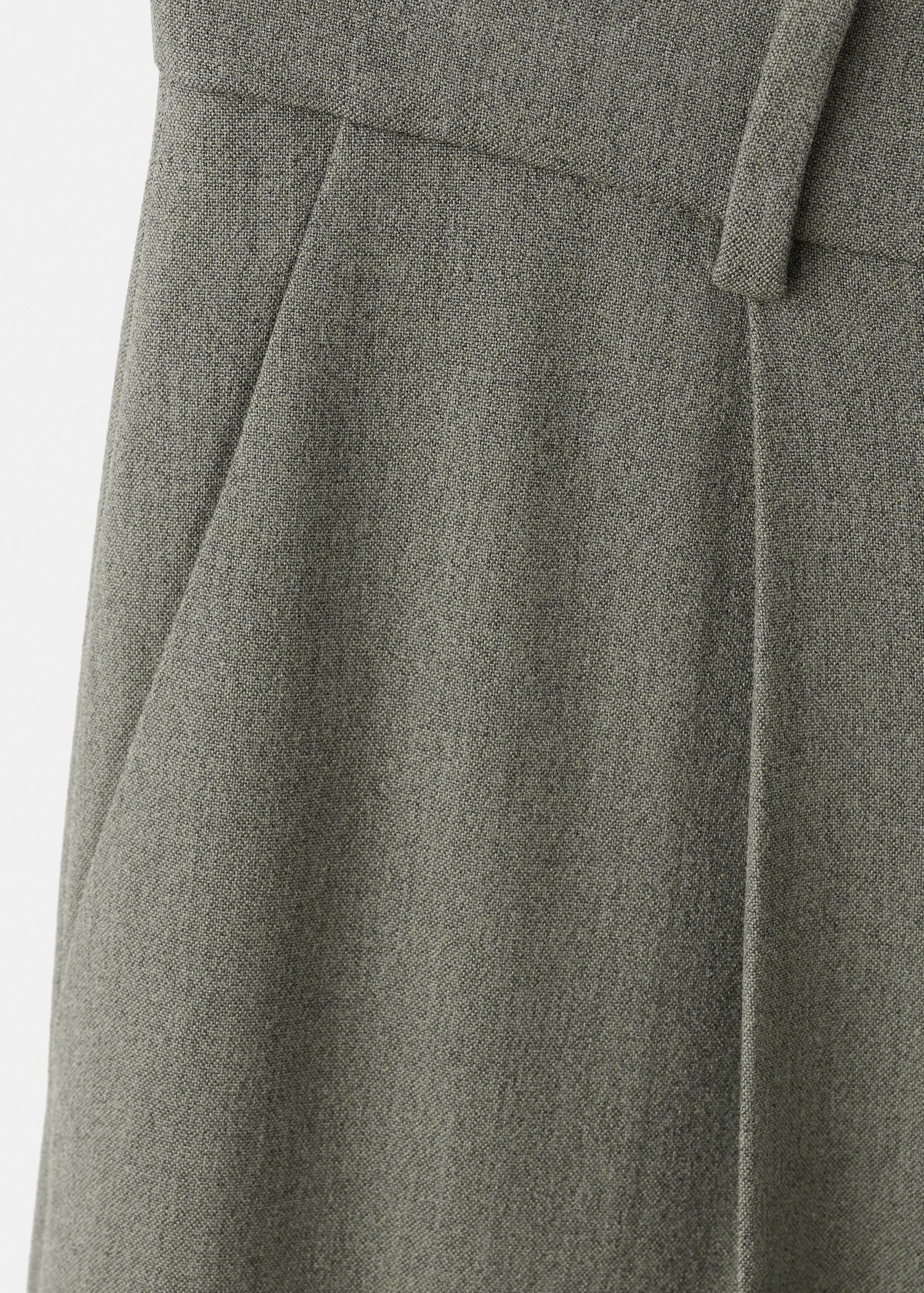 Pleated straight-leg suit trousers - Details of the article 0
