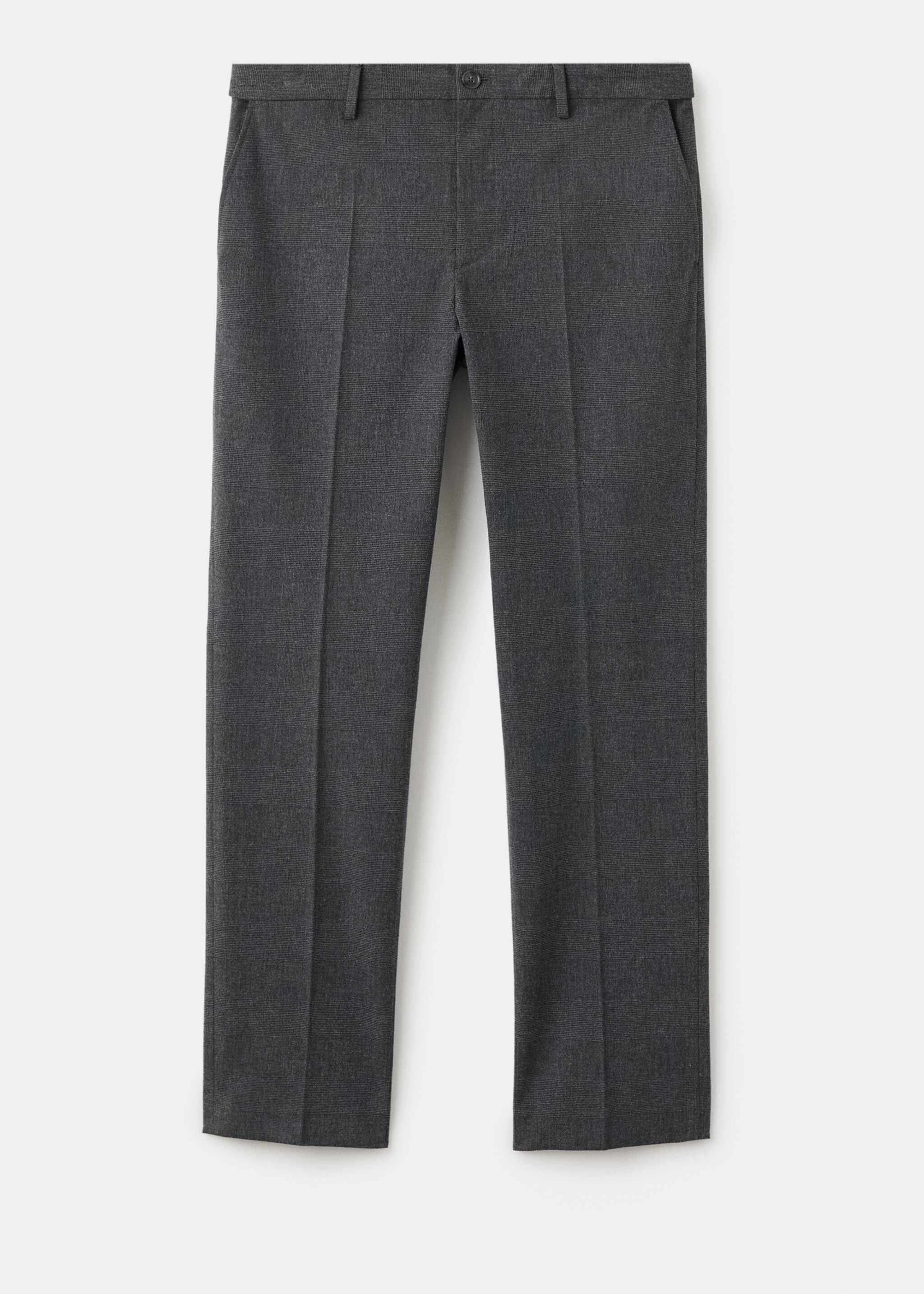 Regular-fit flannel trousers - Article without model, Dark Heather Grey. Ref: 17077883-00.