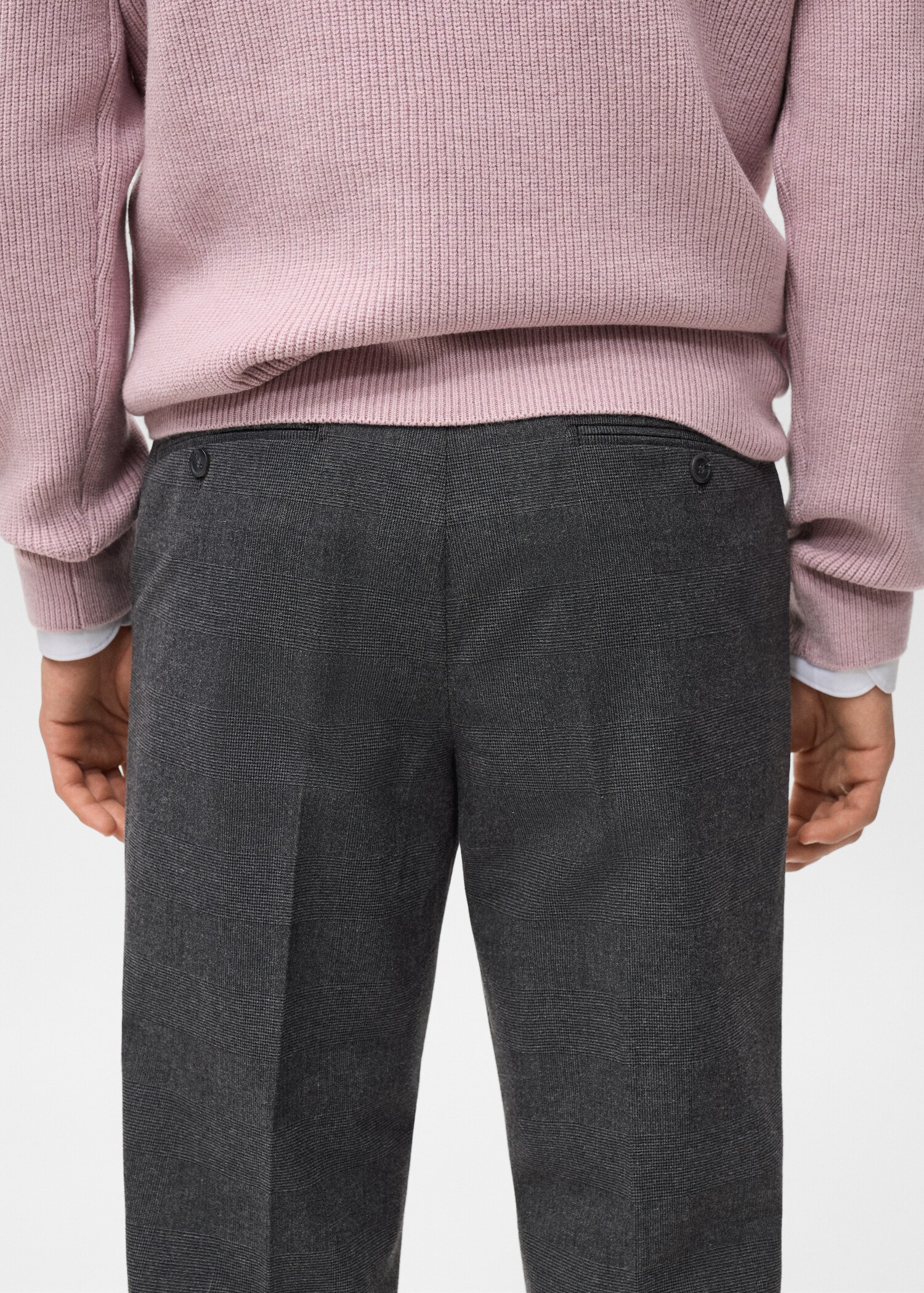 Regular-fit flannel trousers - Details of the article 6