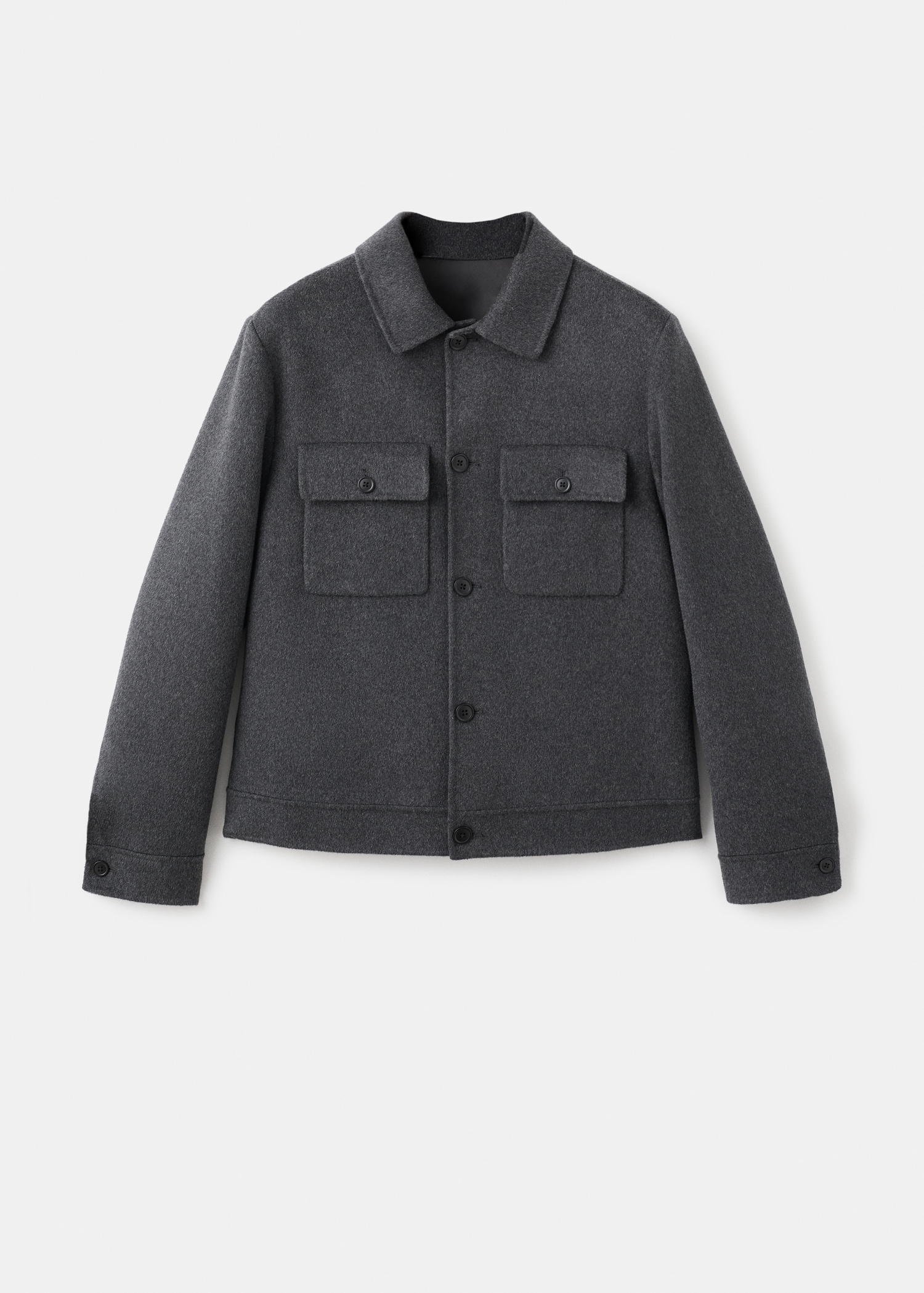 Handmade wool jacket with pockets - Article without model