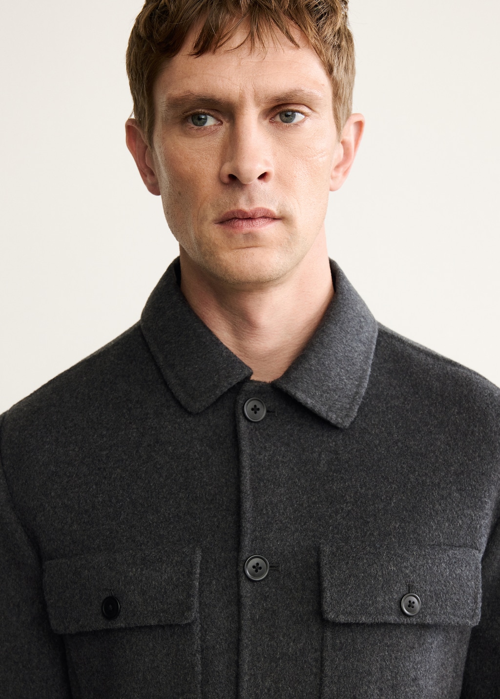 Handmade wool jacket with pockets