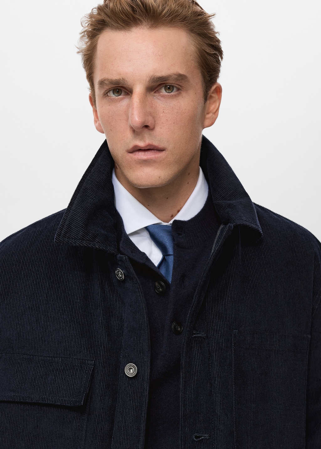 Corduroy jacket with pockets