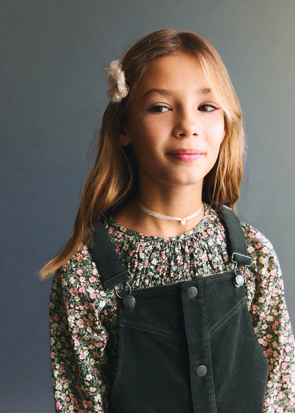 Corduroy pinafore dress