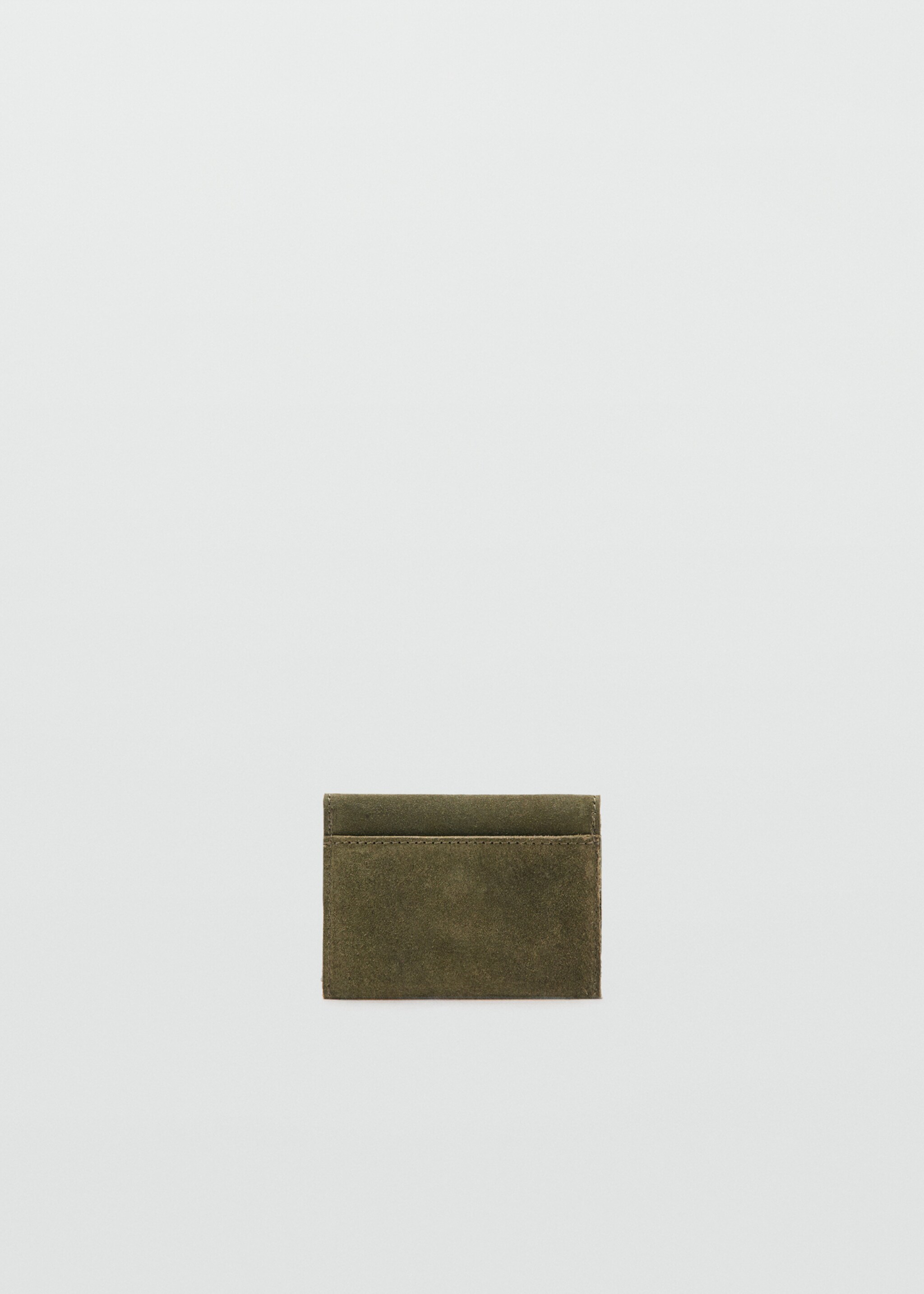 Studded leather purse - Medium plane, Khaki. Ref: 17077891-00.