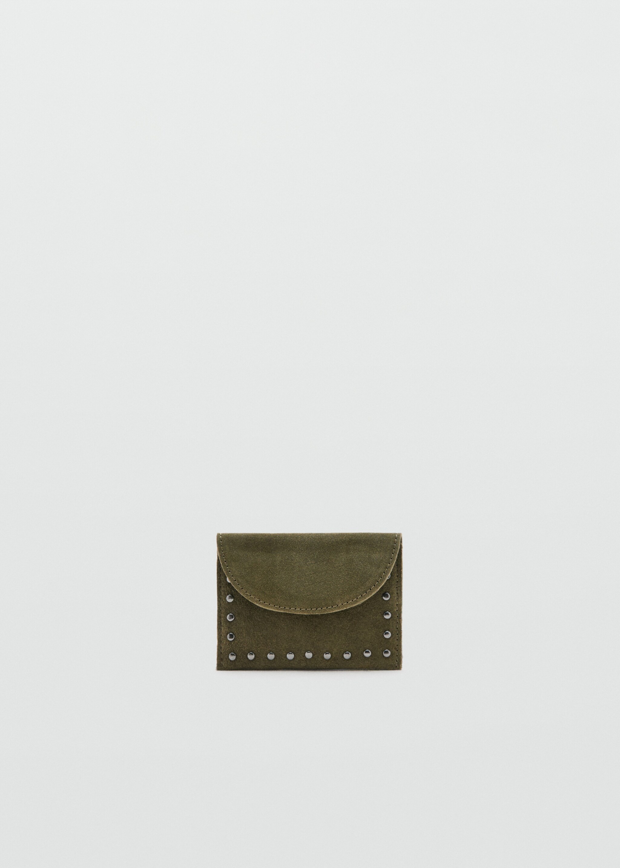 Studded leather purse - Article without model, Khaki. Ref: 17077891-00.