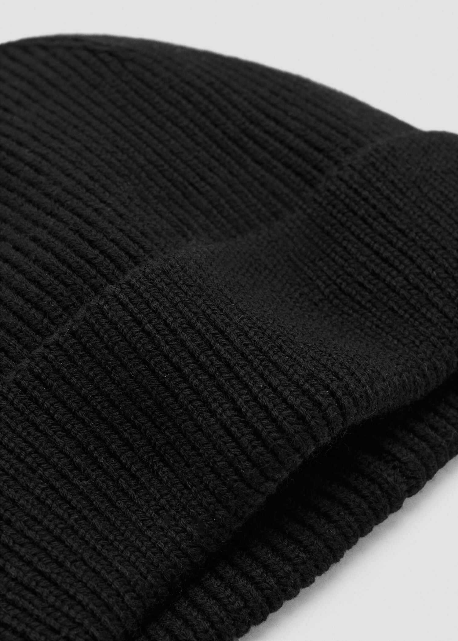 Ribbed wool beanie - Medium plane