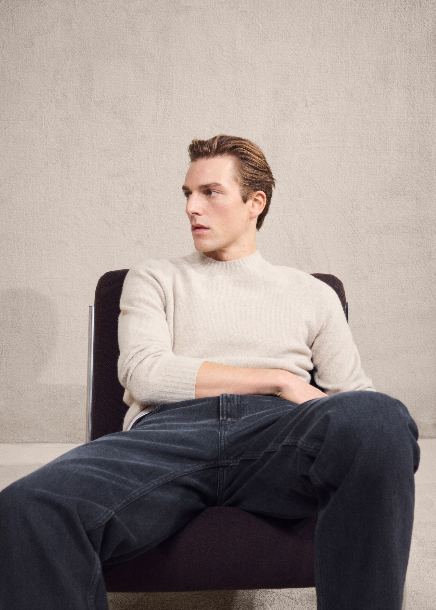 Pull-over maille laine mélangée - Détail de l'article 3