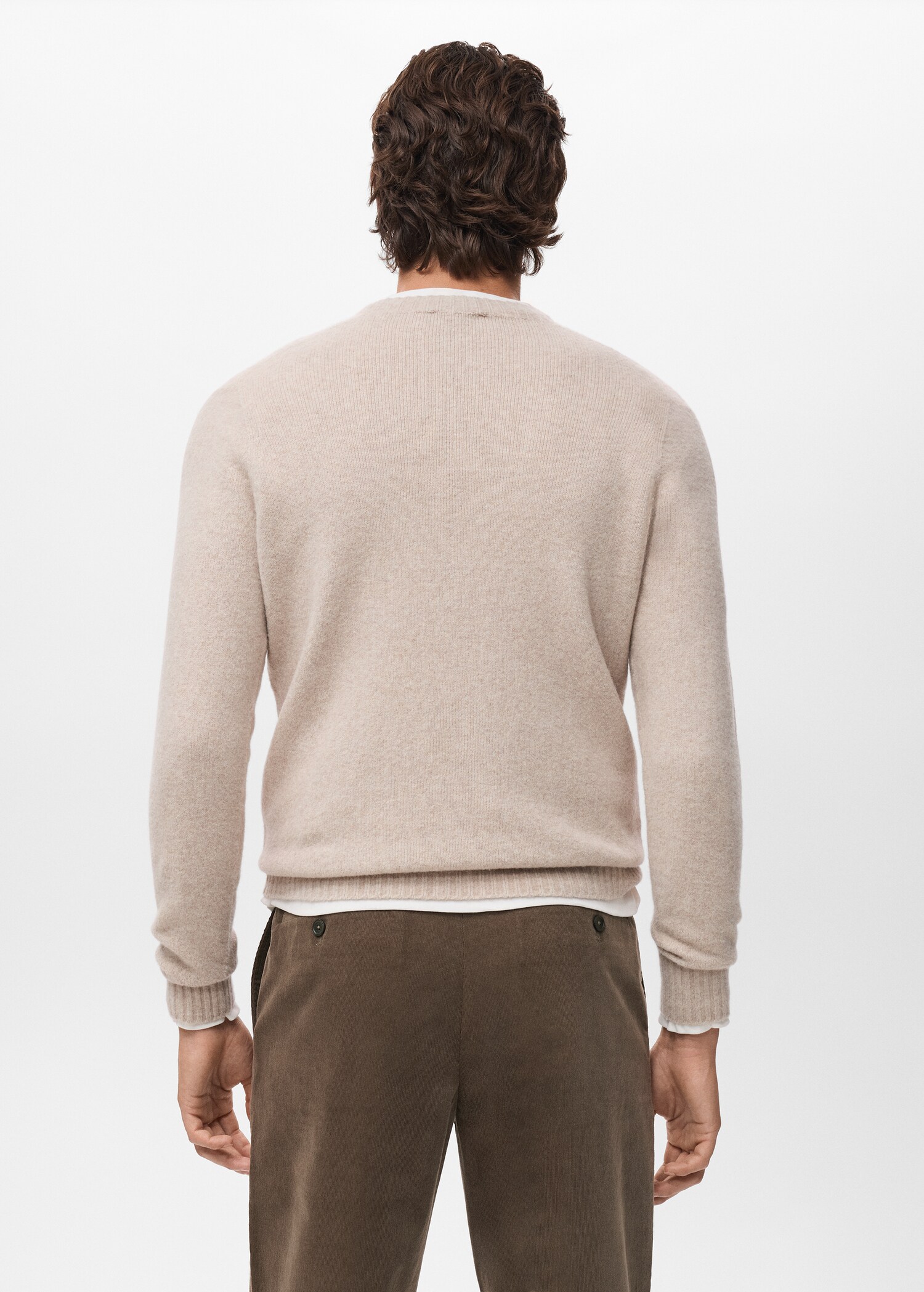 Knitted wool blend sweater - Reverse of the article