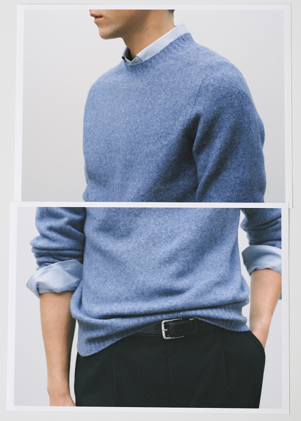 Knitted wool blend sweater