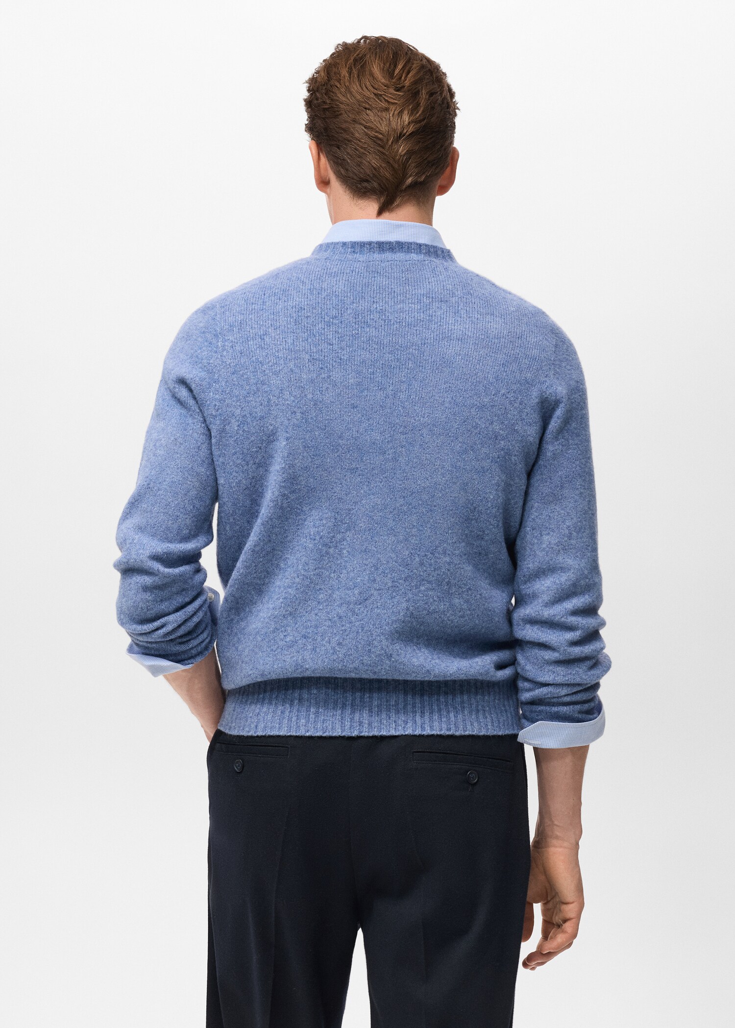Strickpullover aus Wollgemisch - Rückseite des Artikels