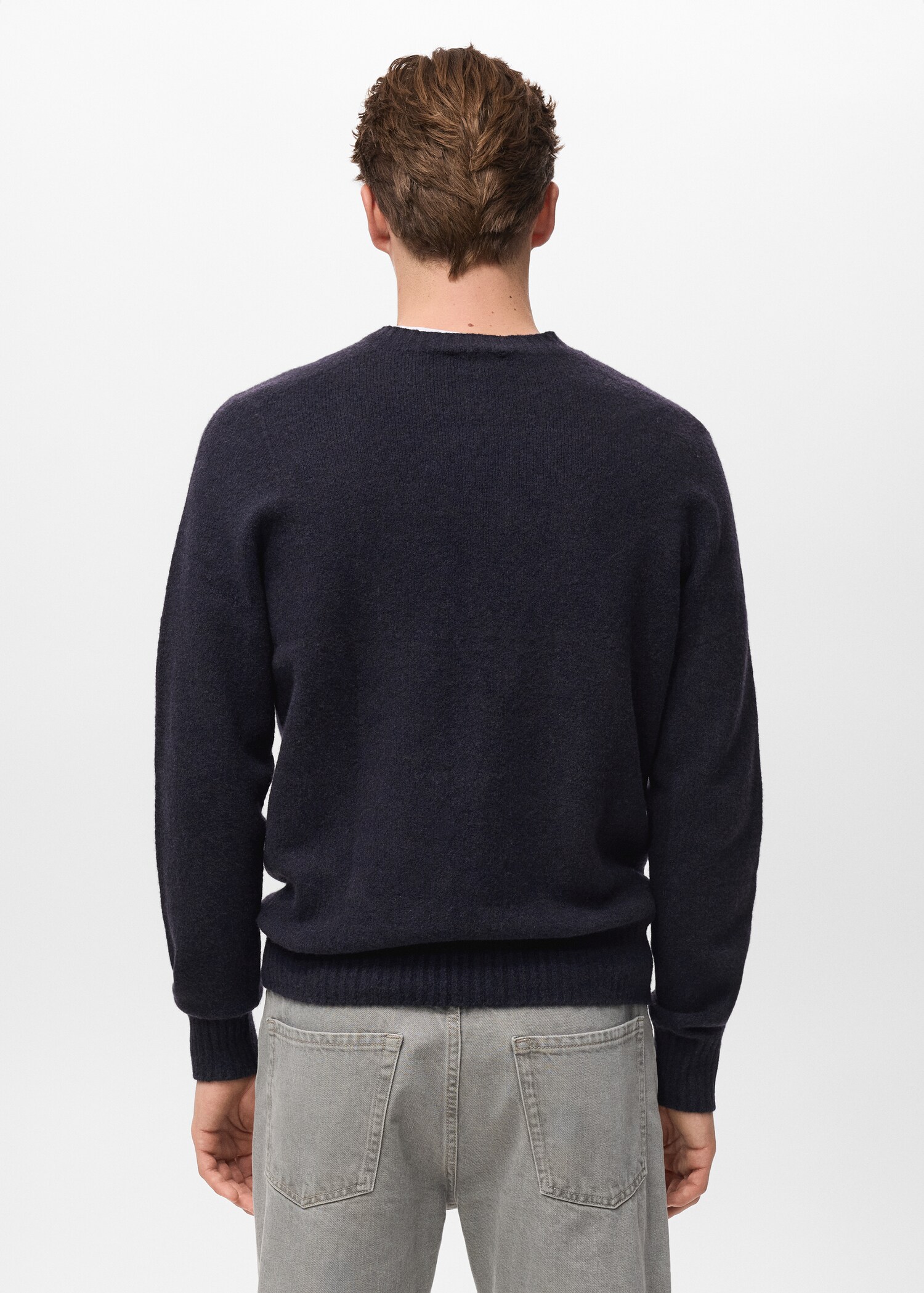 Knitted wool blend sweater - Reverse of the article