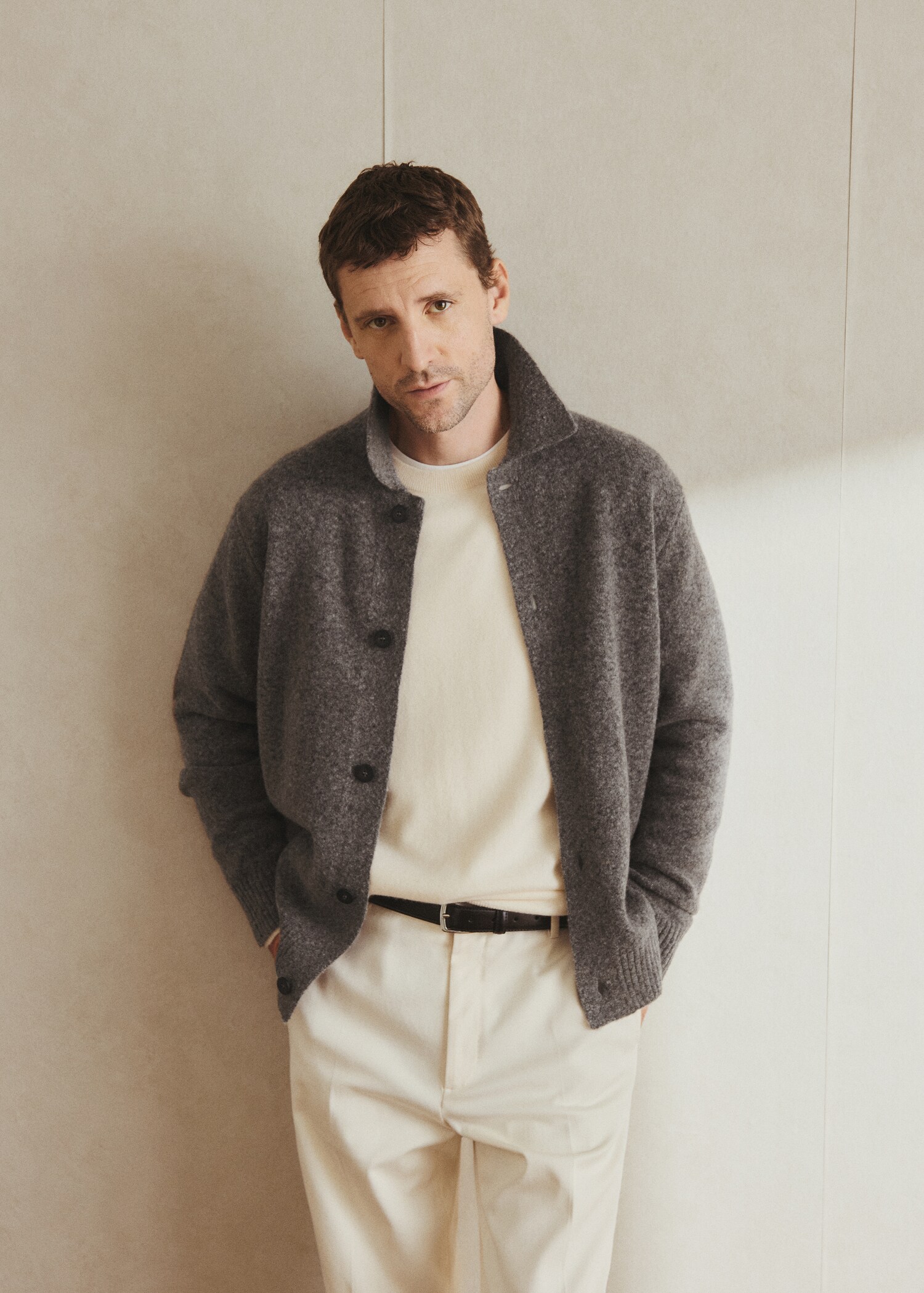 Knitted wool blend cardigan - Details of the article 5