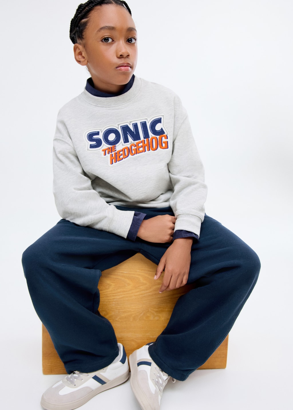 Cotton joggers with elastic waist