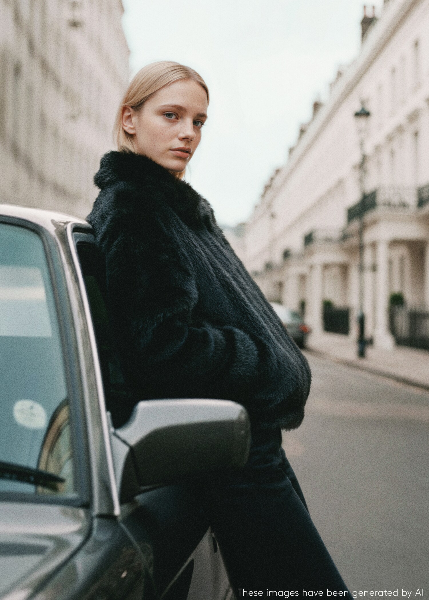 Fur effect jacket - Medium plane