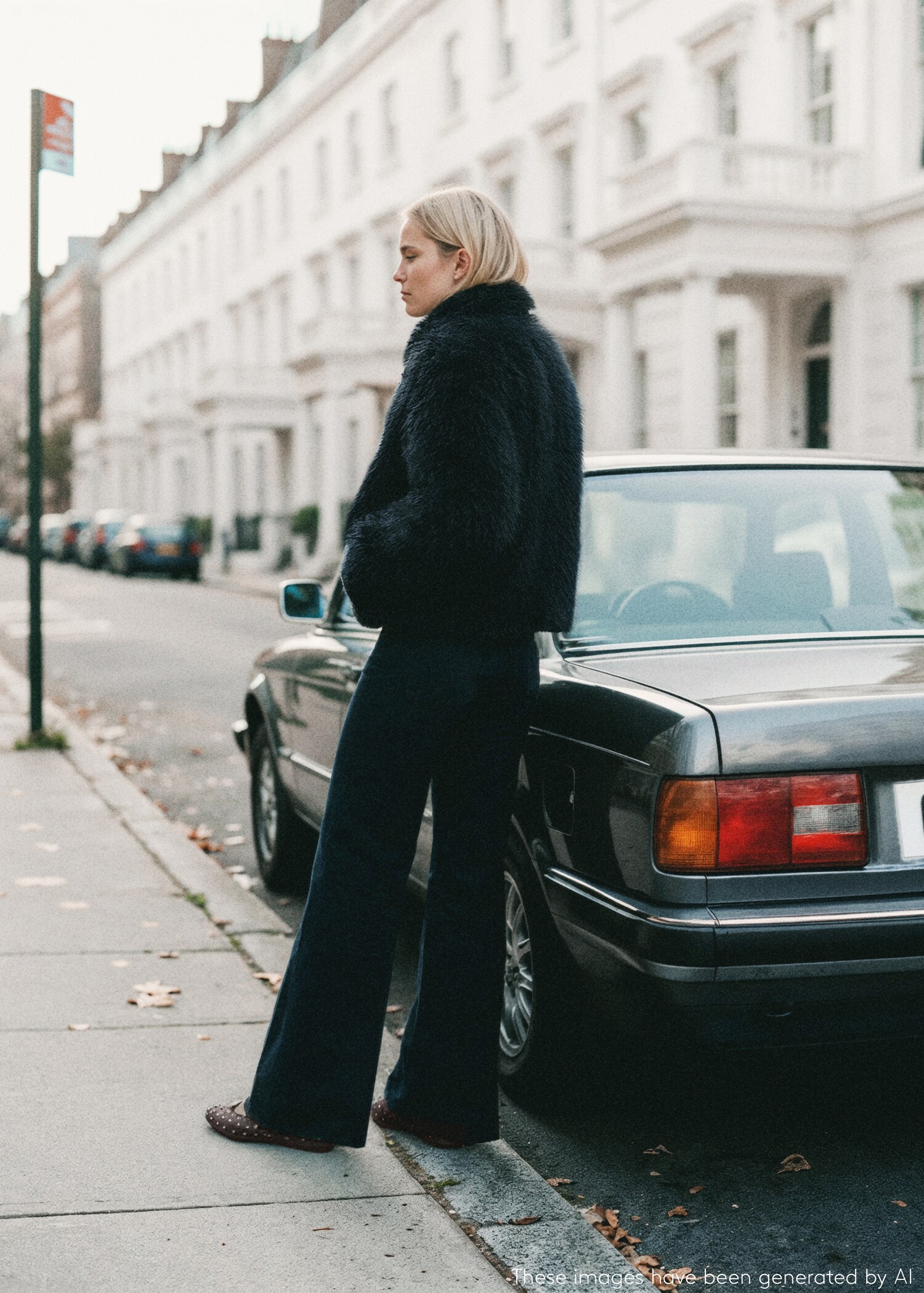 Fur effect jacket - Reverse of the article